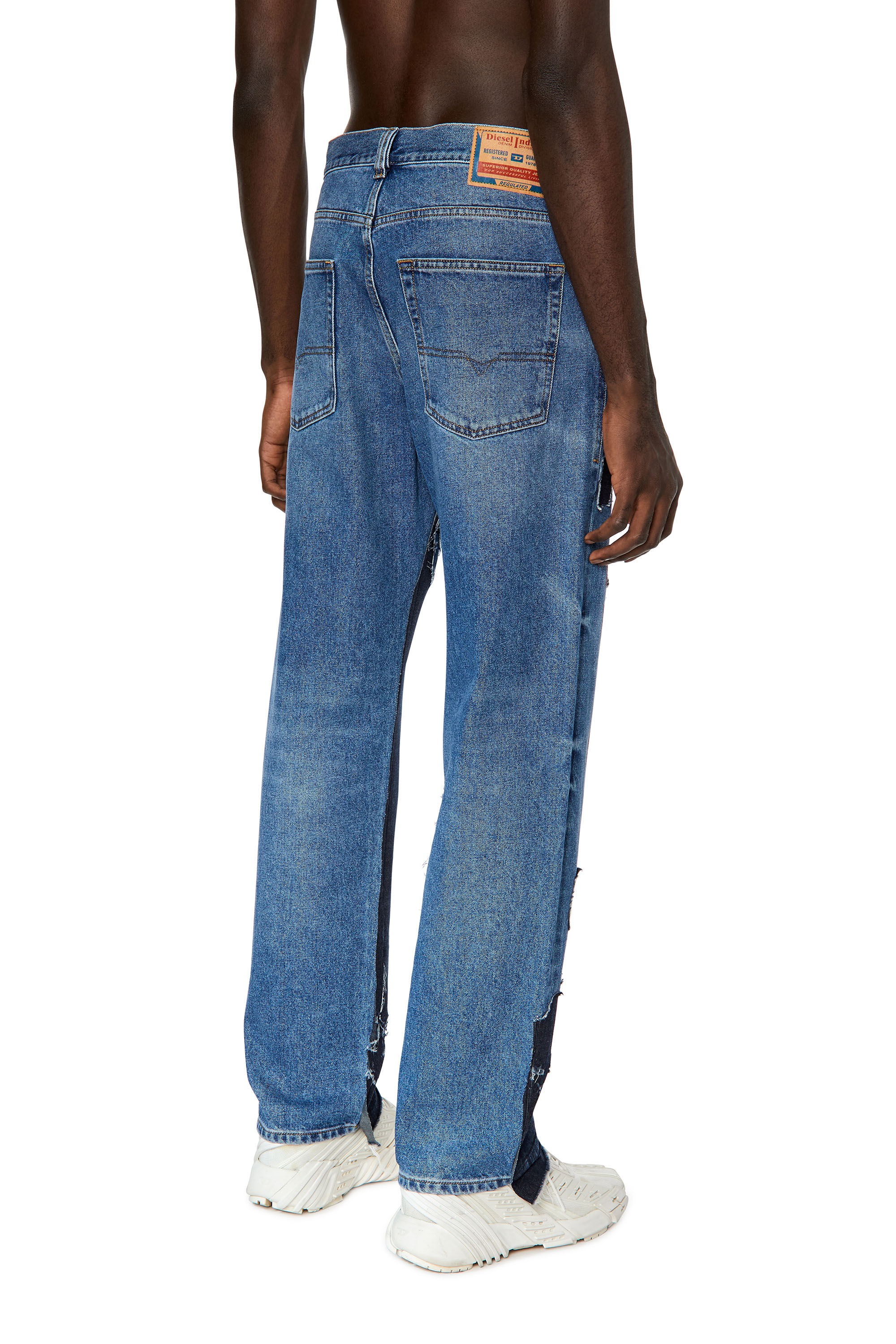Diesel - Straight Jeans 2010 D-Macs 09G77, Blu medio - Image 4