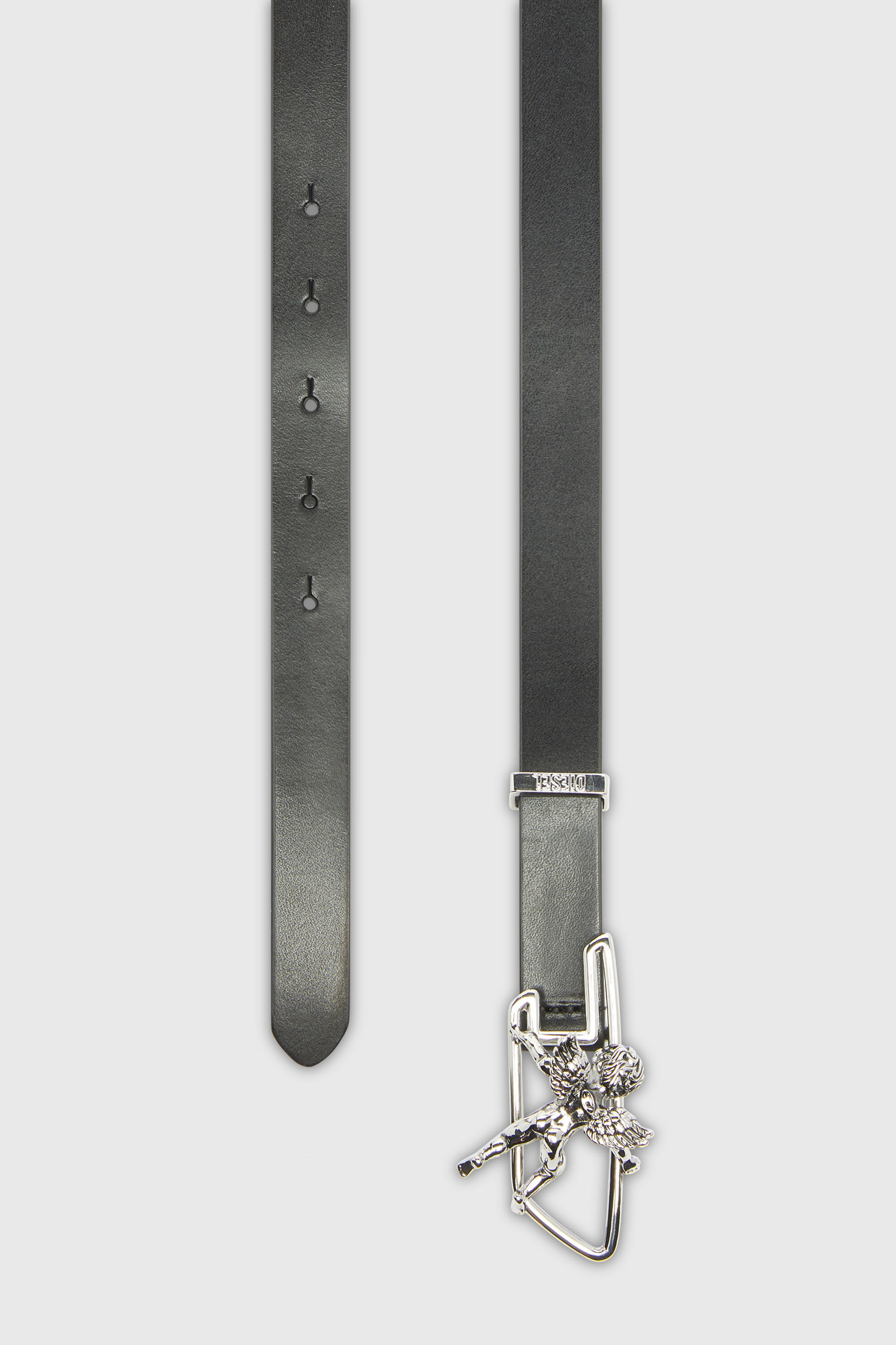 Diesel - B-D LINE W ANGEL 20, Ceinture 2 cm en cuir avec boucle contour ch&eacute;rubin D Femme in Noir - 2