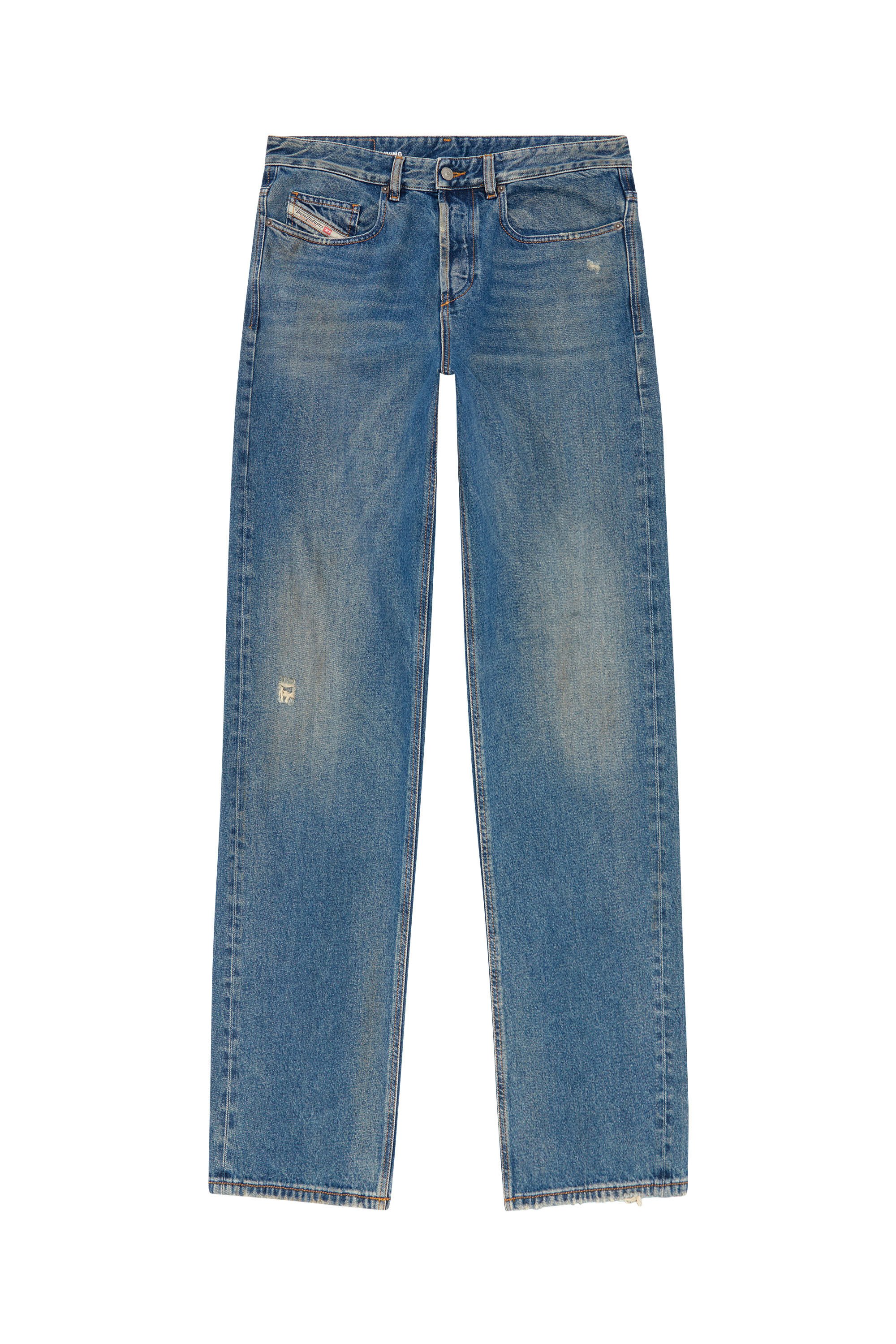 Diesel - Straight Jeans 2001 D-Macro 09J79, Blu medio - Image 2