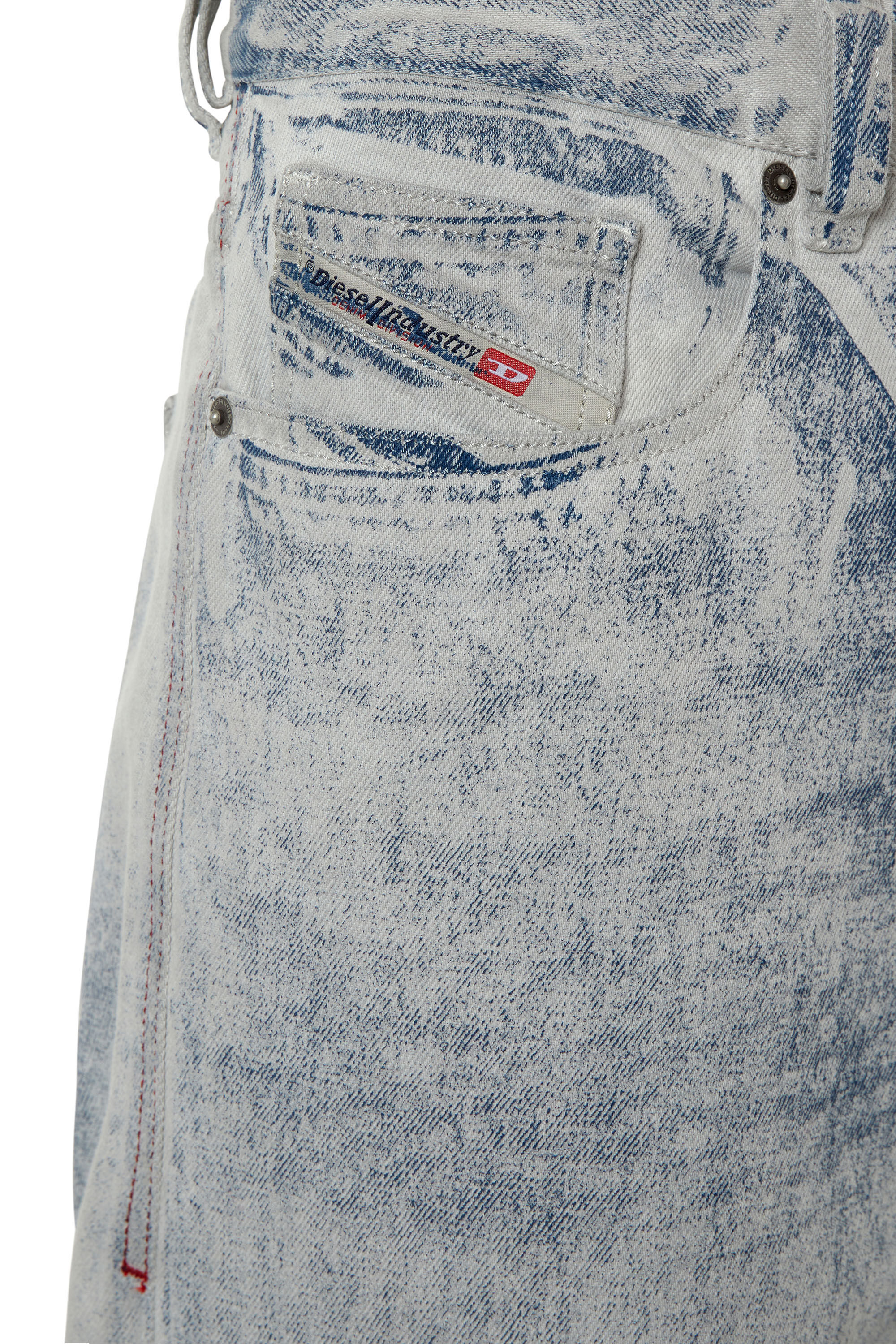 Diesel - Straight Jeans 2010 D-Macs 09F23 Homme, Gris Clair - Image 5