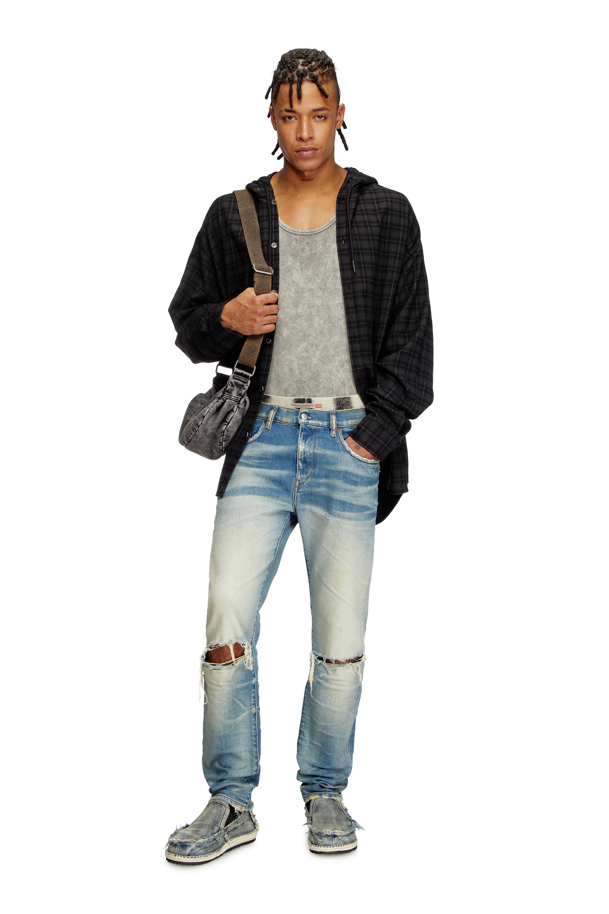 Diesel - Slim Jeans 2019 D-Strukt 09L28 Uomo, Blu medio - Image 1