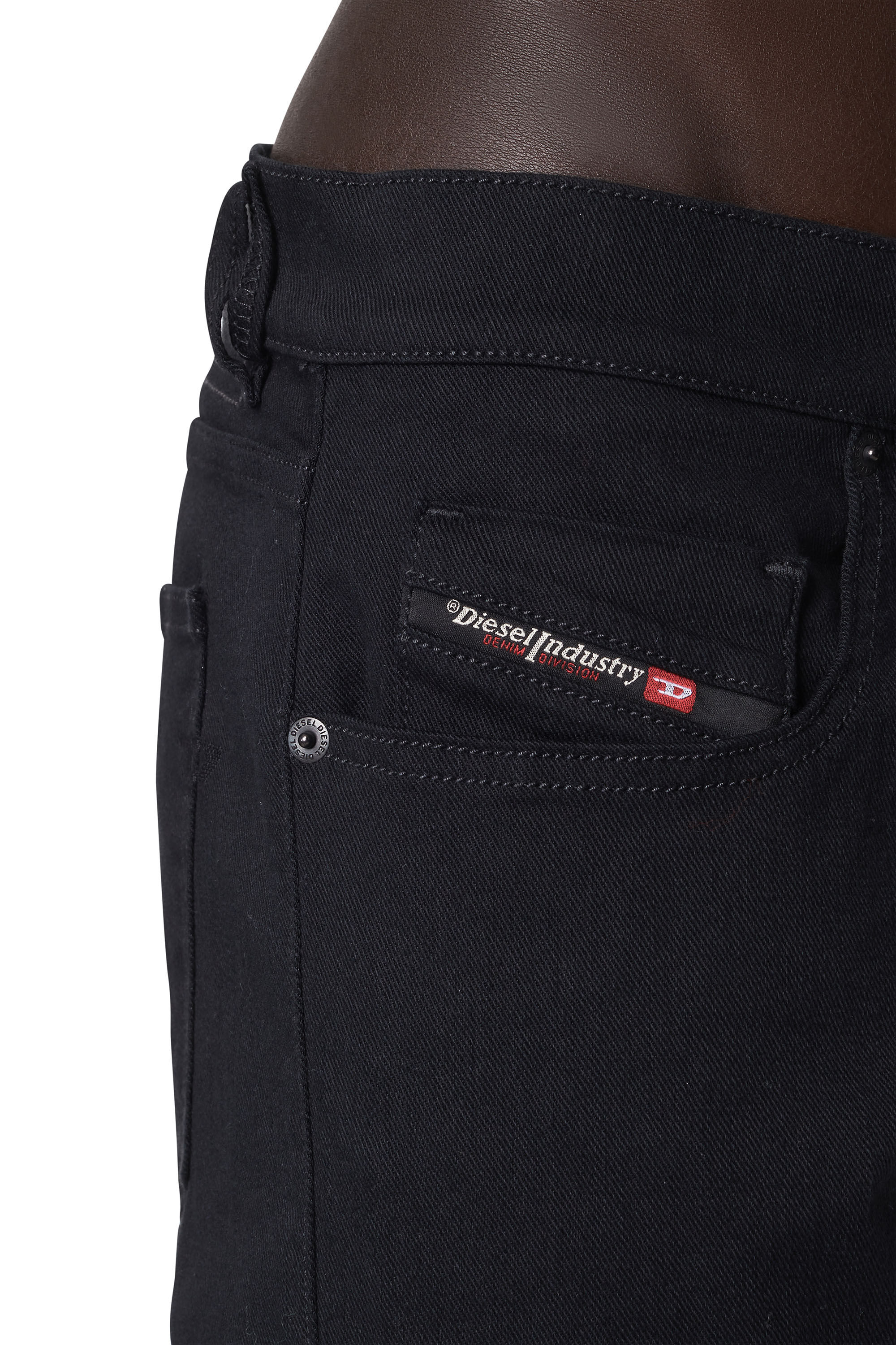 Diesel - Slim Jeans 2019 D-Strukt 069YP, Noir/Gris foncé - Image 6