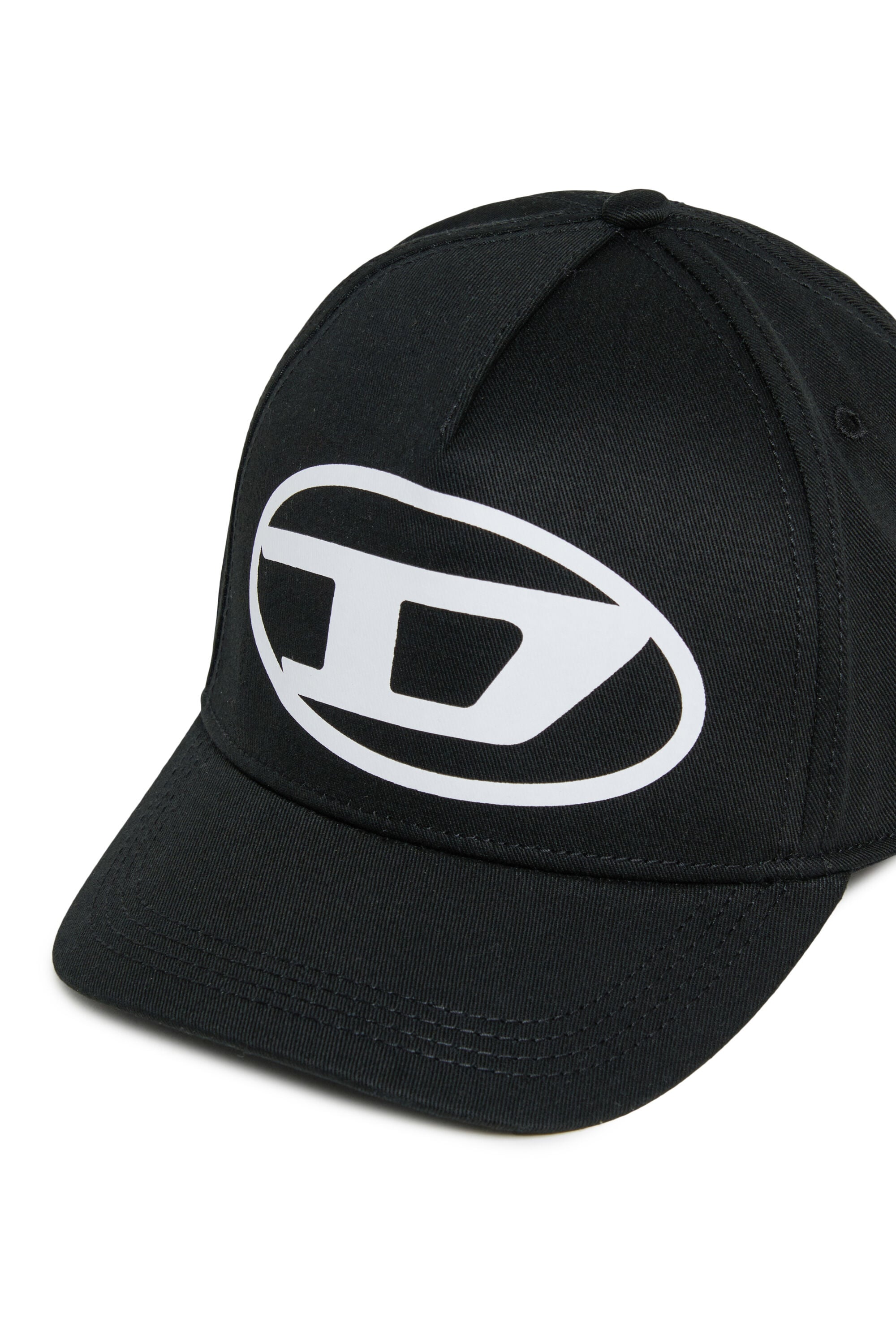 Diesel - FLIMO, Herren Baseballcap mit Oval D Logo-Print in Schwarz - 3
