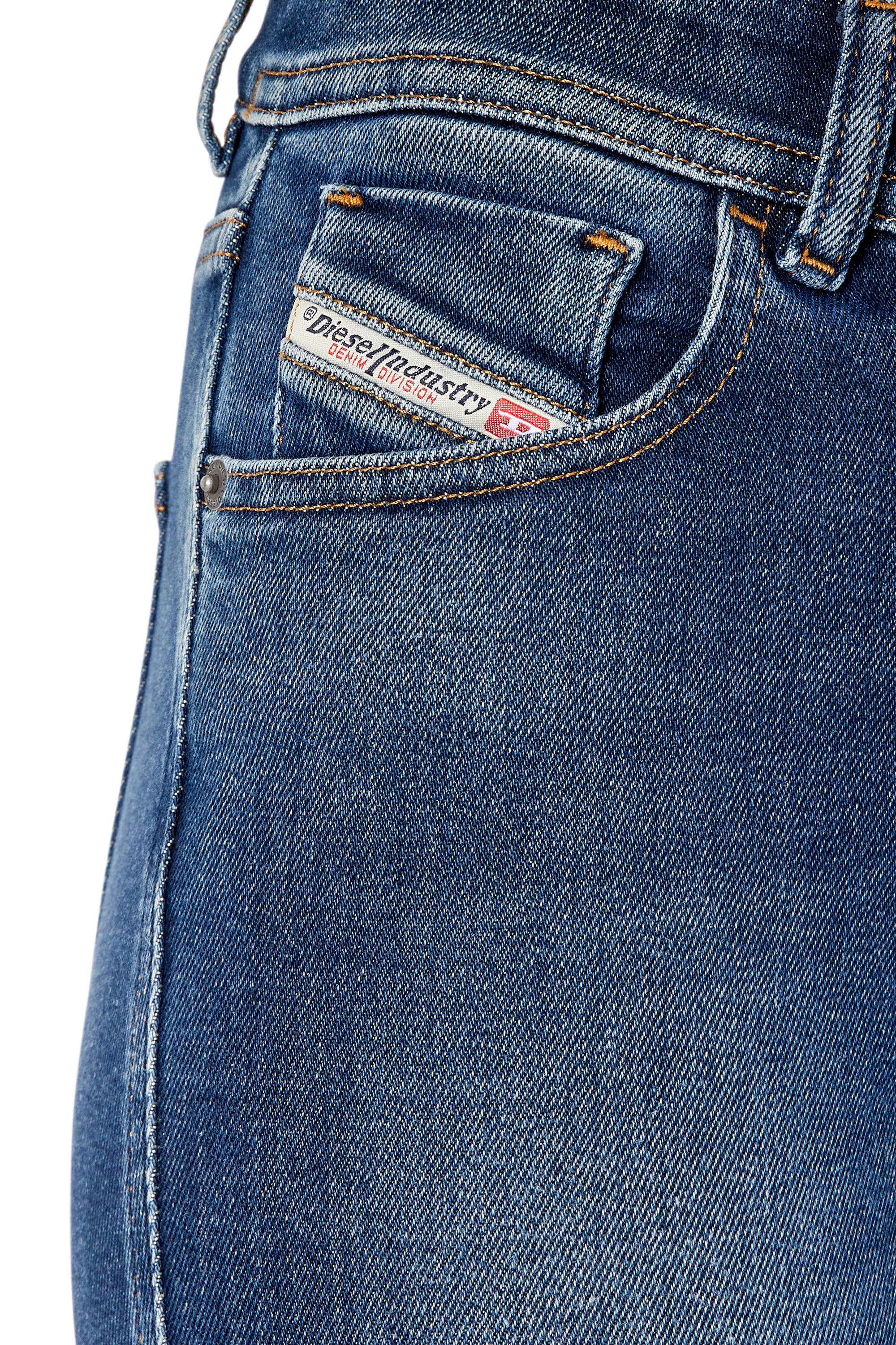 Diesel - Super skinny Jeans 2017 Slandy 09E97, Dark Blue - Image 6