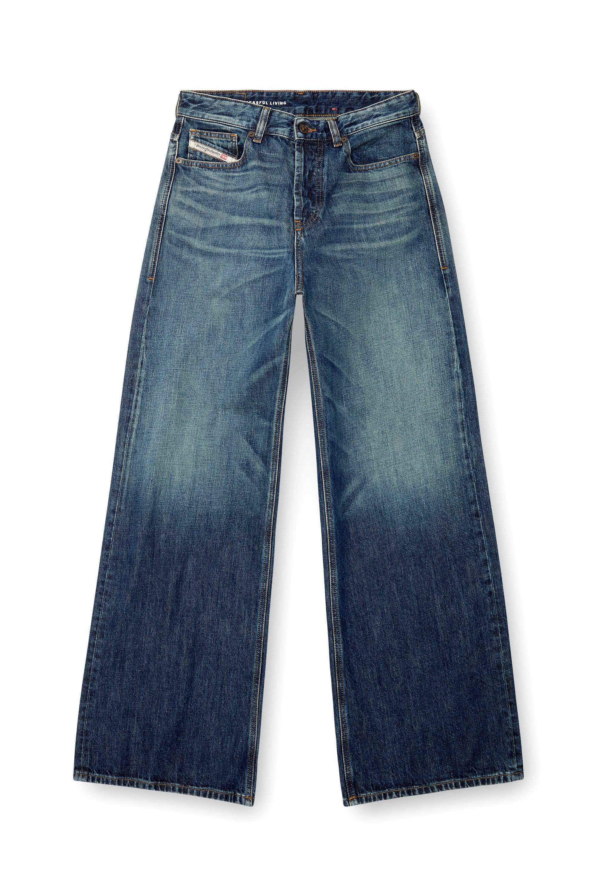 Diesel - Relaxed Jeans 1996 D-Sire 09H59 Donna, Blu Scuro - Image 2