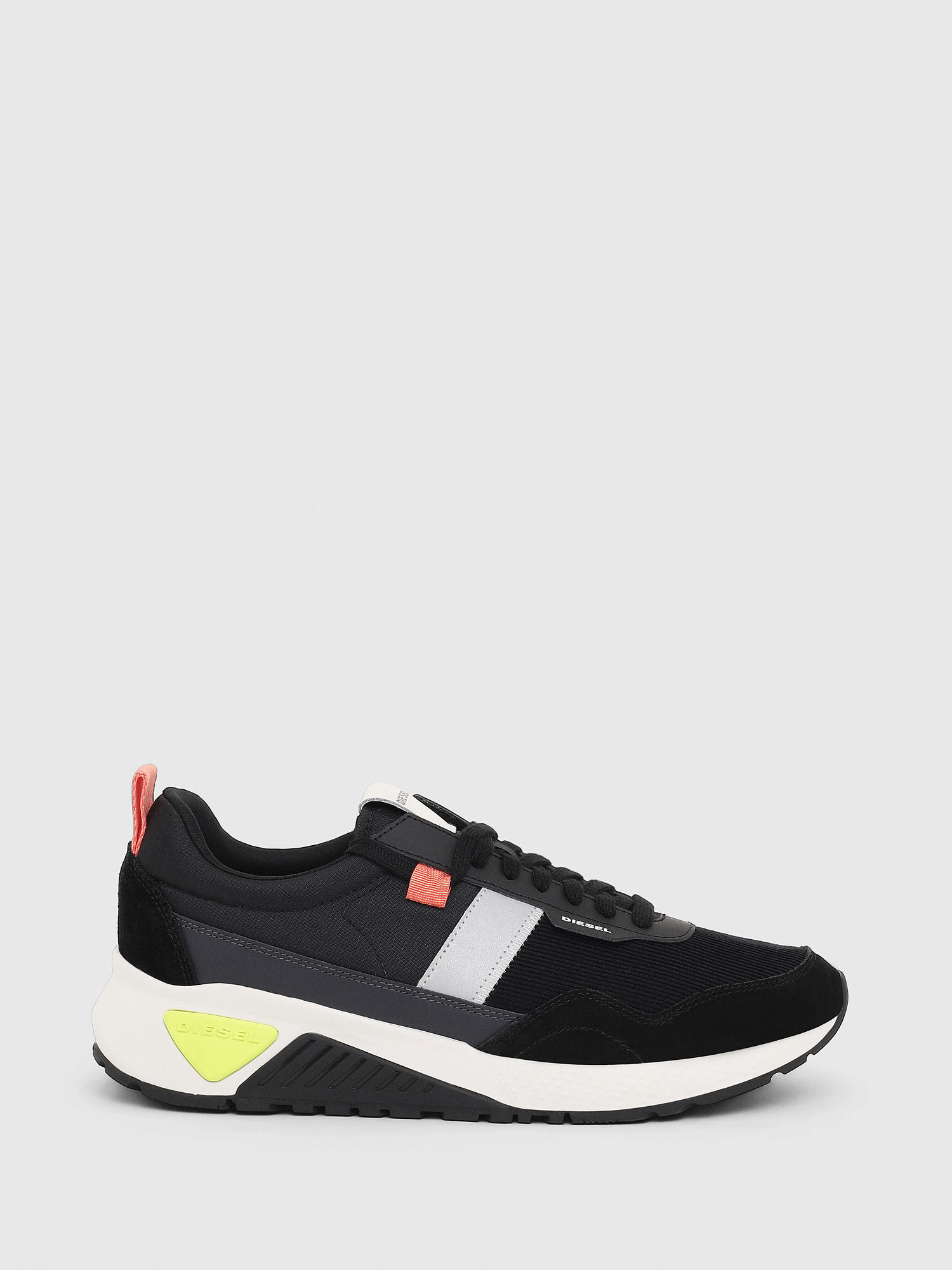 Diesel - S-KB LOW RUN, Herren Sneaker aus Ripstop-Nylon und Wildleder in Schwarz - 1