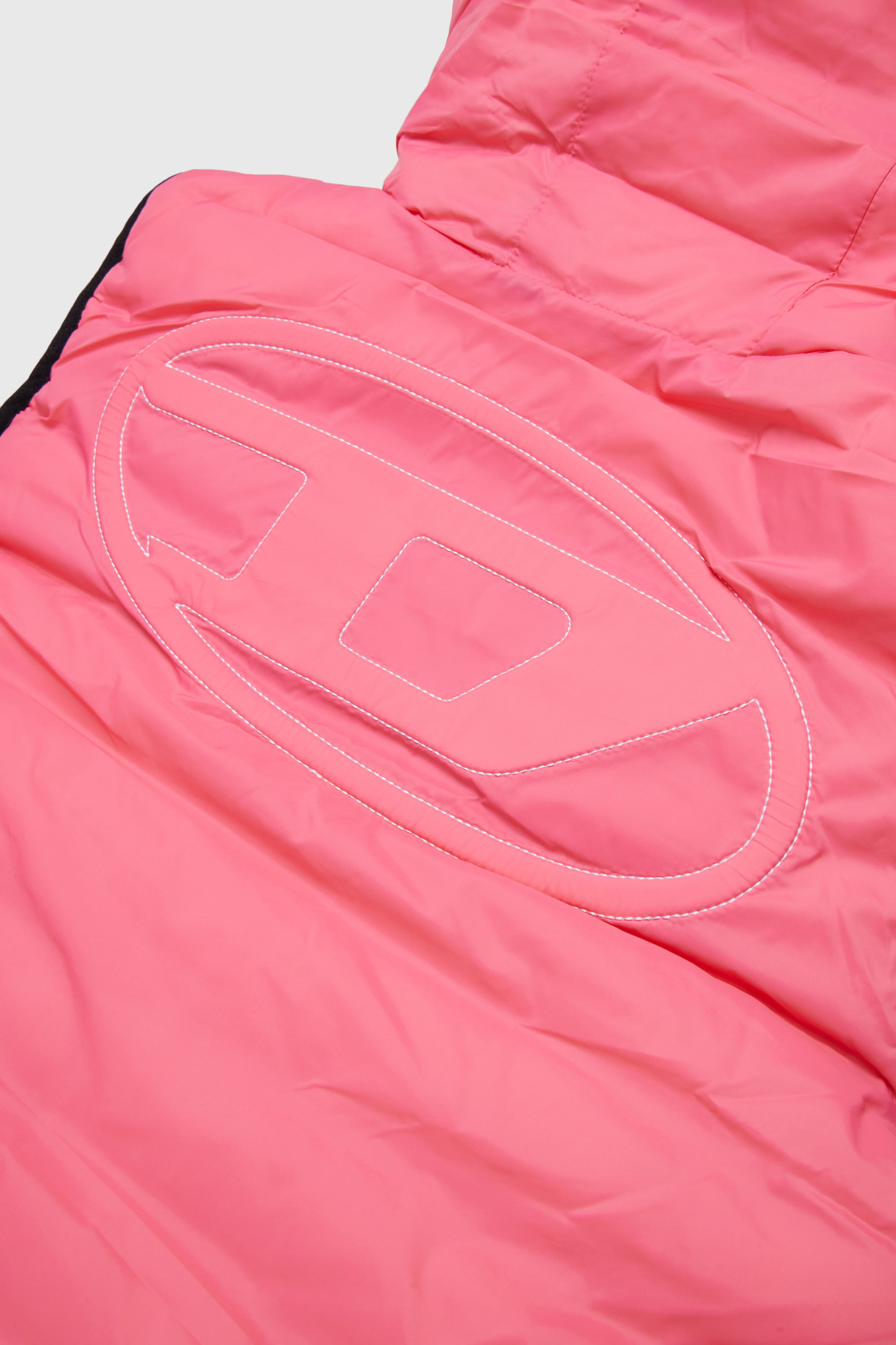 Diesel - JOSIP, Unisex Weste mit Kapuze aus wattiertem Nylon in Rosa - 4