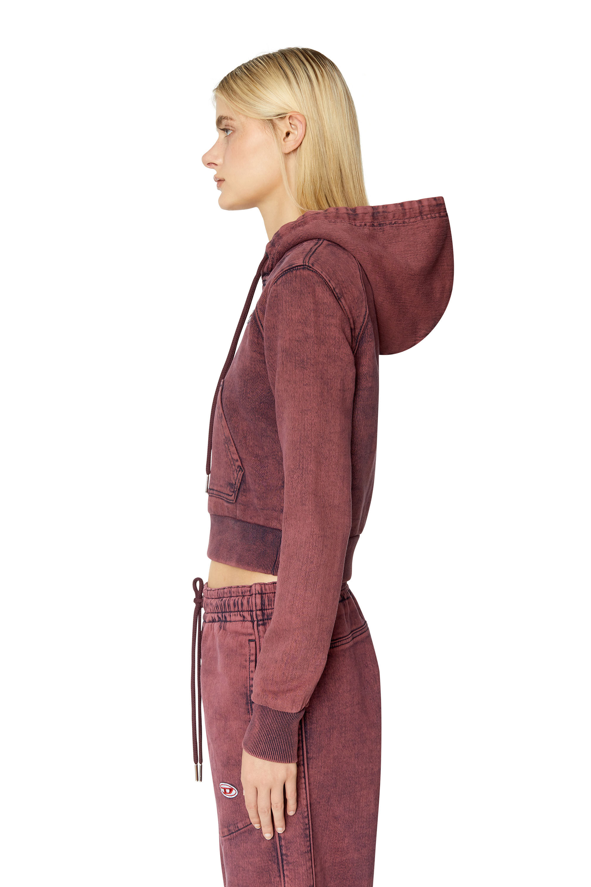 Diesel - D-ANGY TRACK DENIM HOODIE,  - Image 5