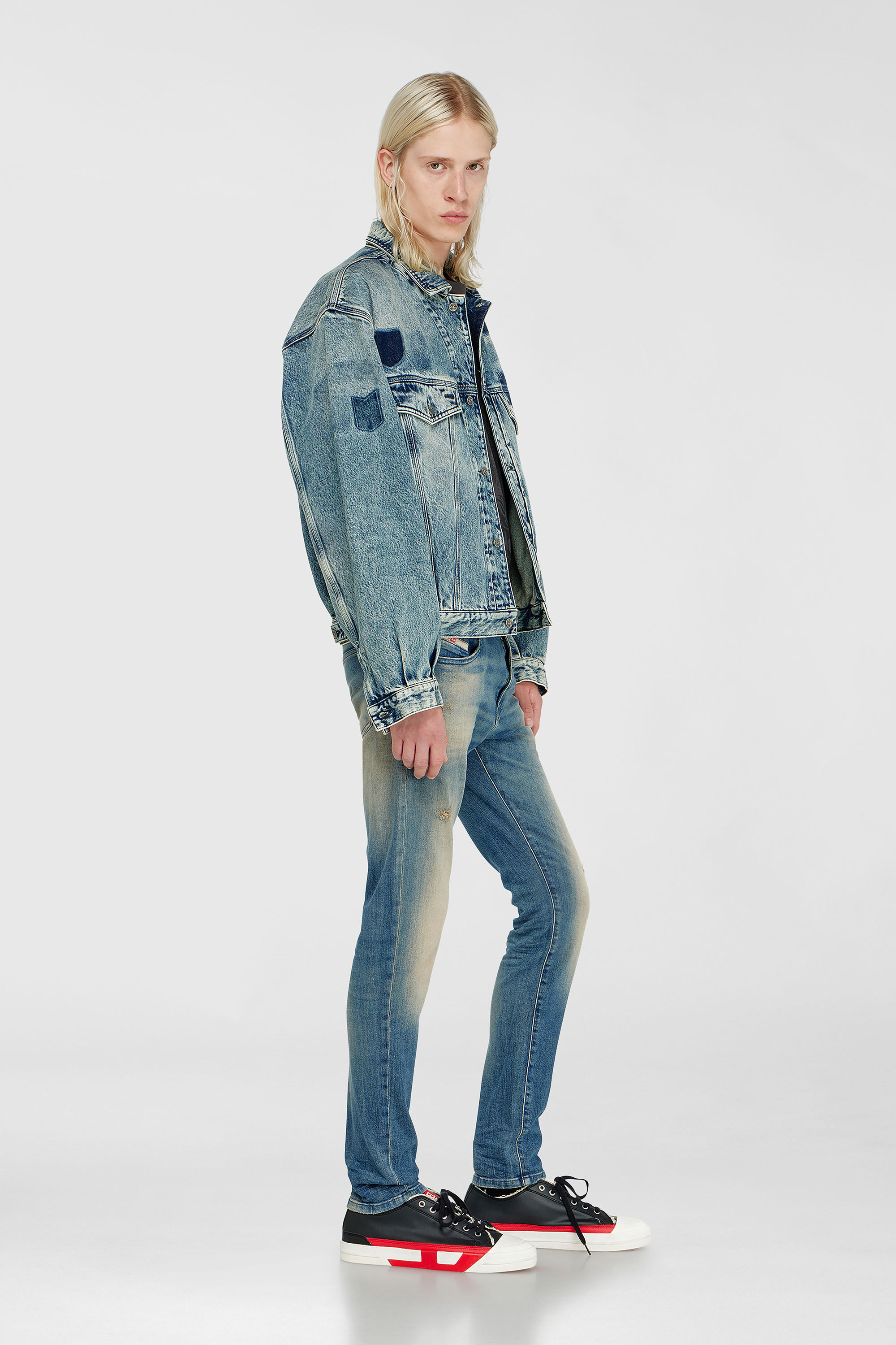 Diesel - Herren Slim Jeans 2019 D-Strukt 0KBBW, Mittelblau - 2
