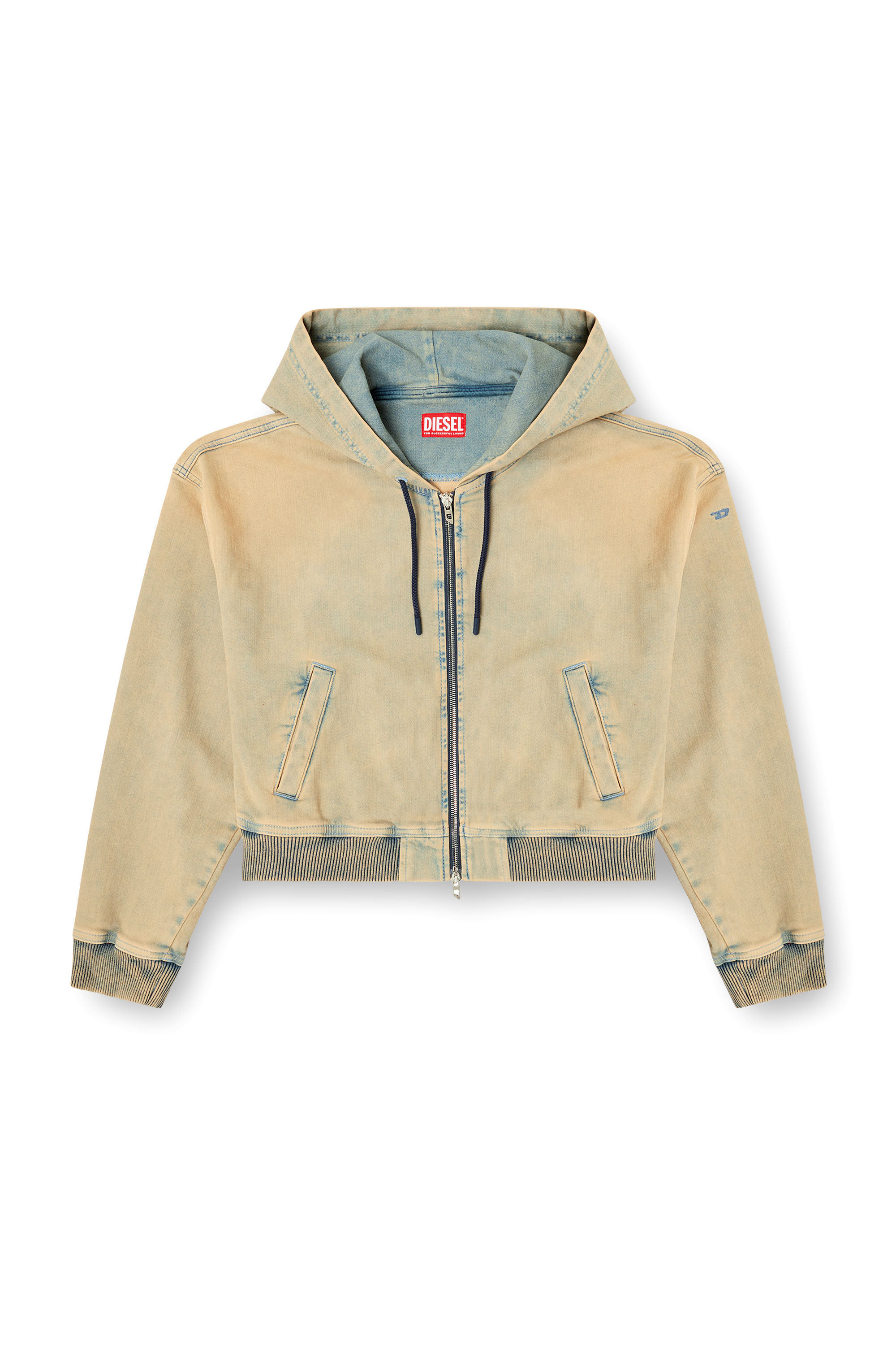 Diesel - DE-GIRI-CROP JOGG, Hoodie con zip in JoggJeans colorato Donna in Multicolor - 2