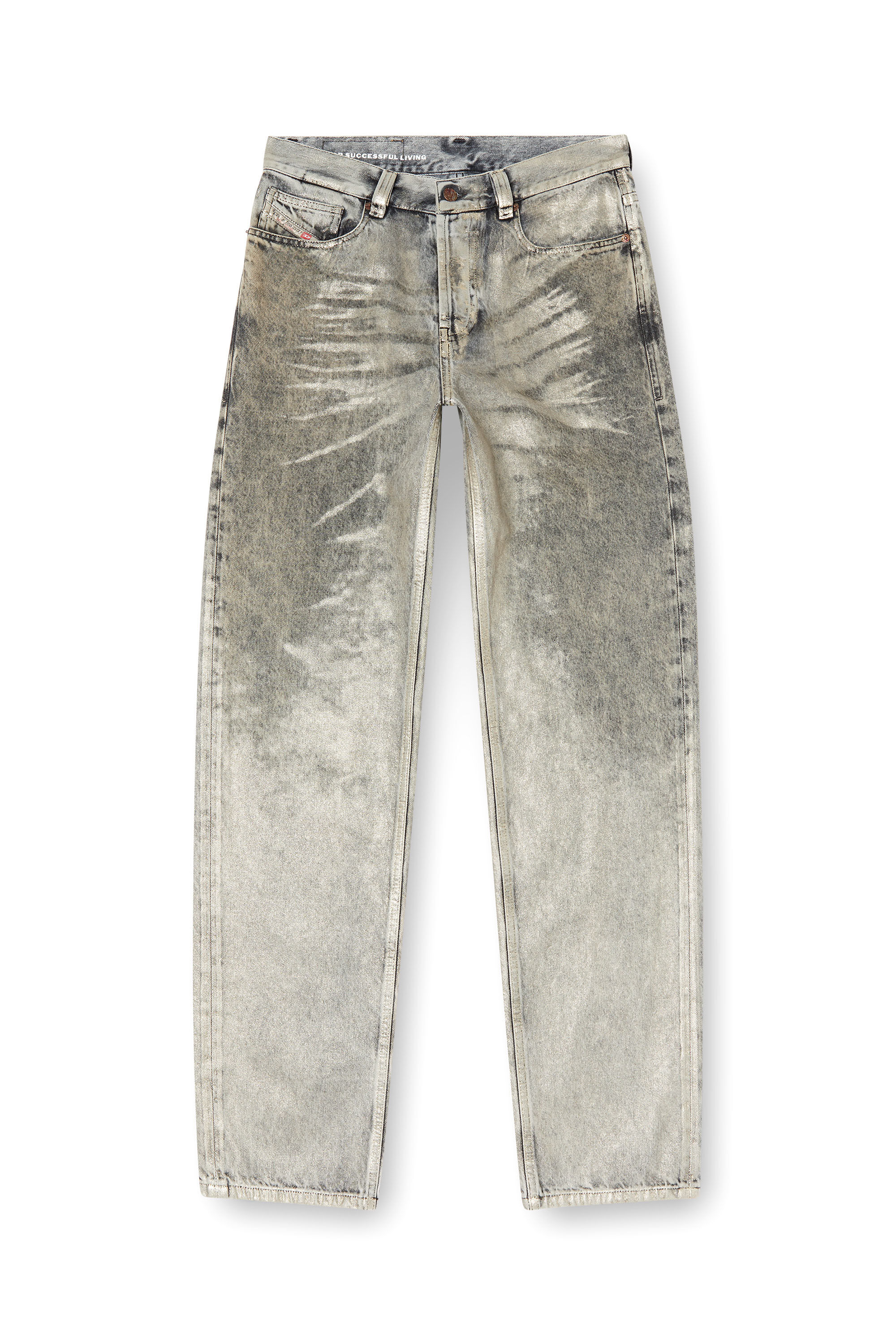 Diesel - Regular Jeans 1988 D-Ark 09L79 Donna, Grigio Chiaro - Image 2