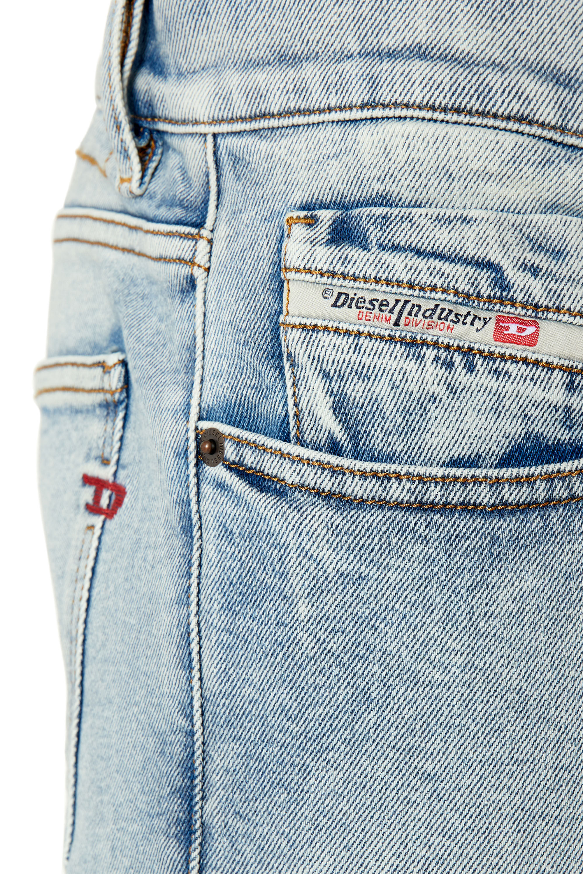 Diesel - Slim Jeans 2019 D-Strukt 9C08L, Bleu Clair - Image 5