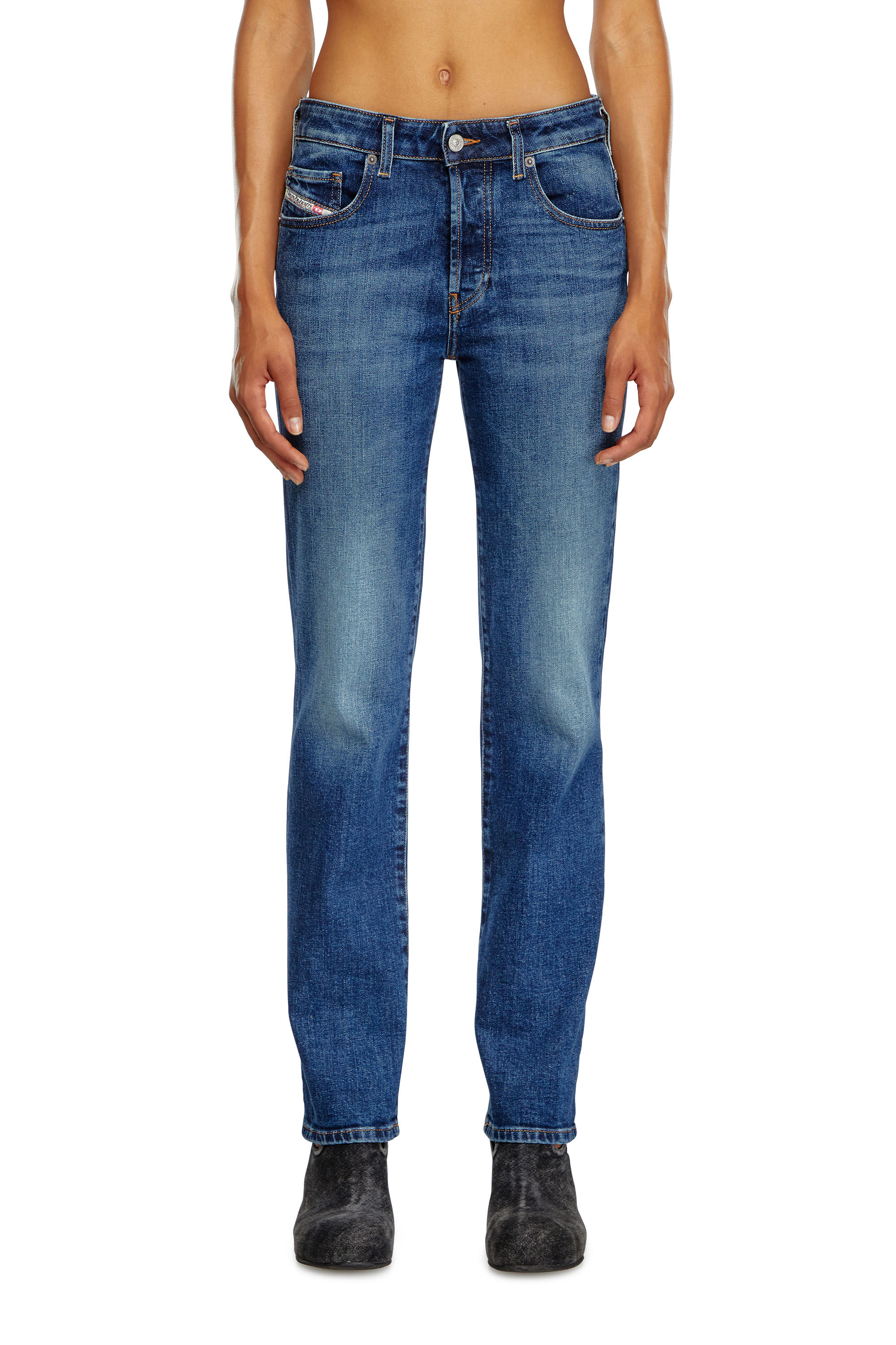 Diesel - Regular Jeans 1989 D-Mine 09I28 Donna, Blu Scuro - Image 3