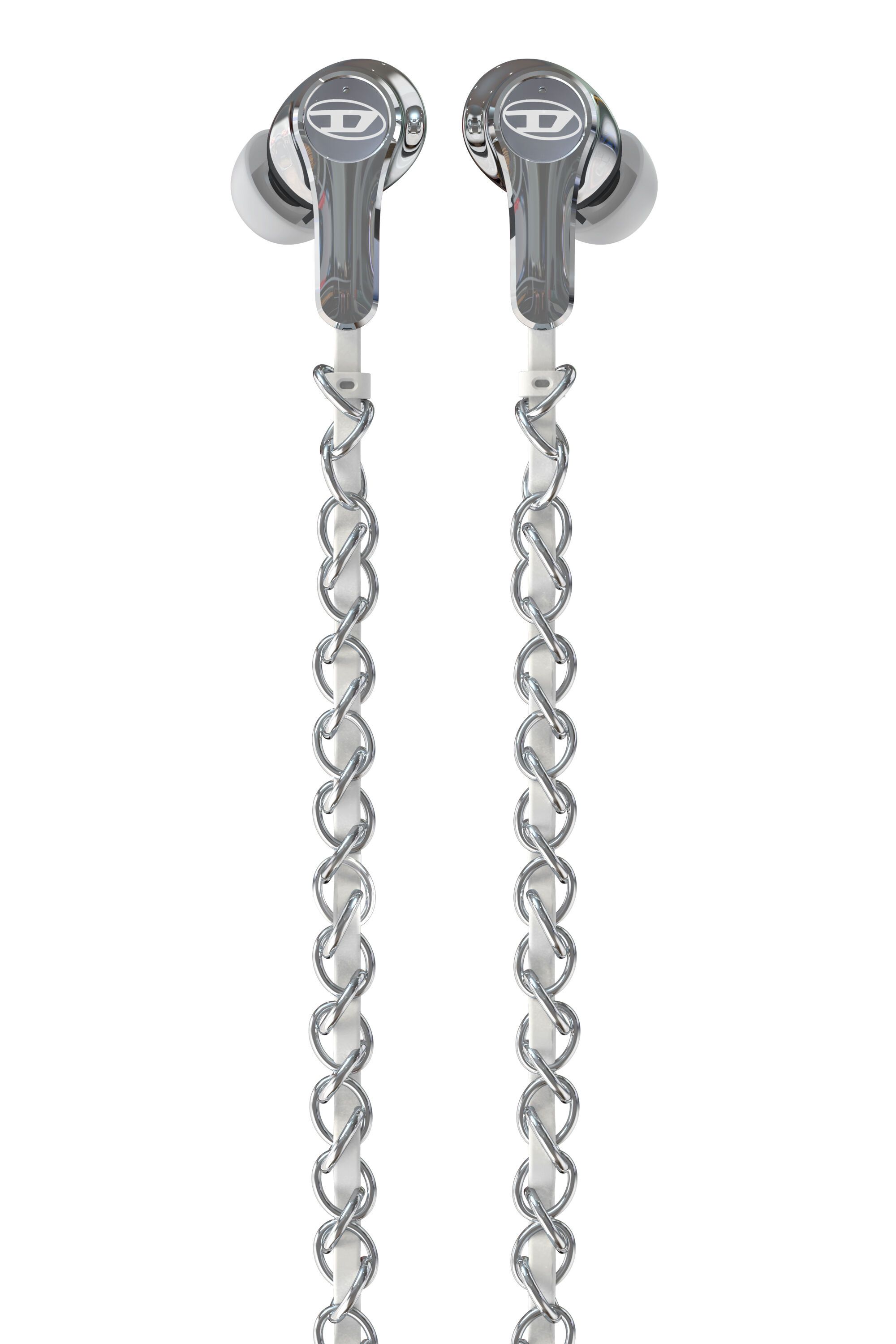 Diesel - 60458  WIRED EARBUDS WIRED EARBUDS, Auricolari con filo e charms Unisex in Argento - 2