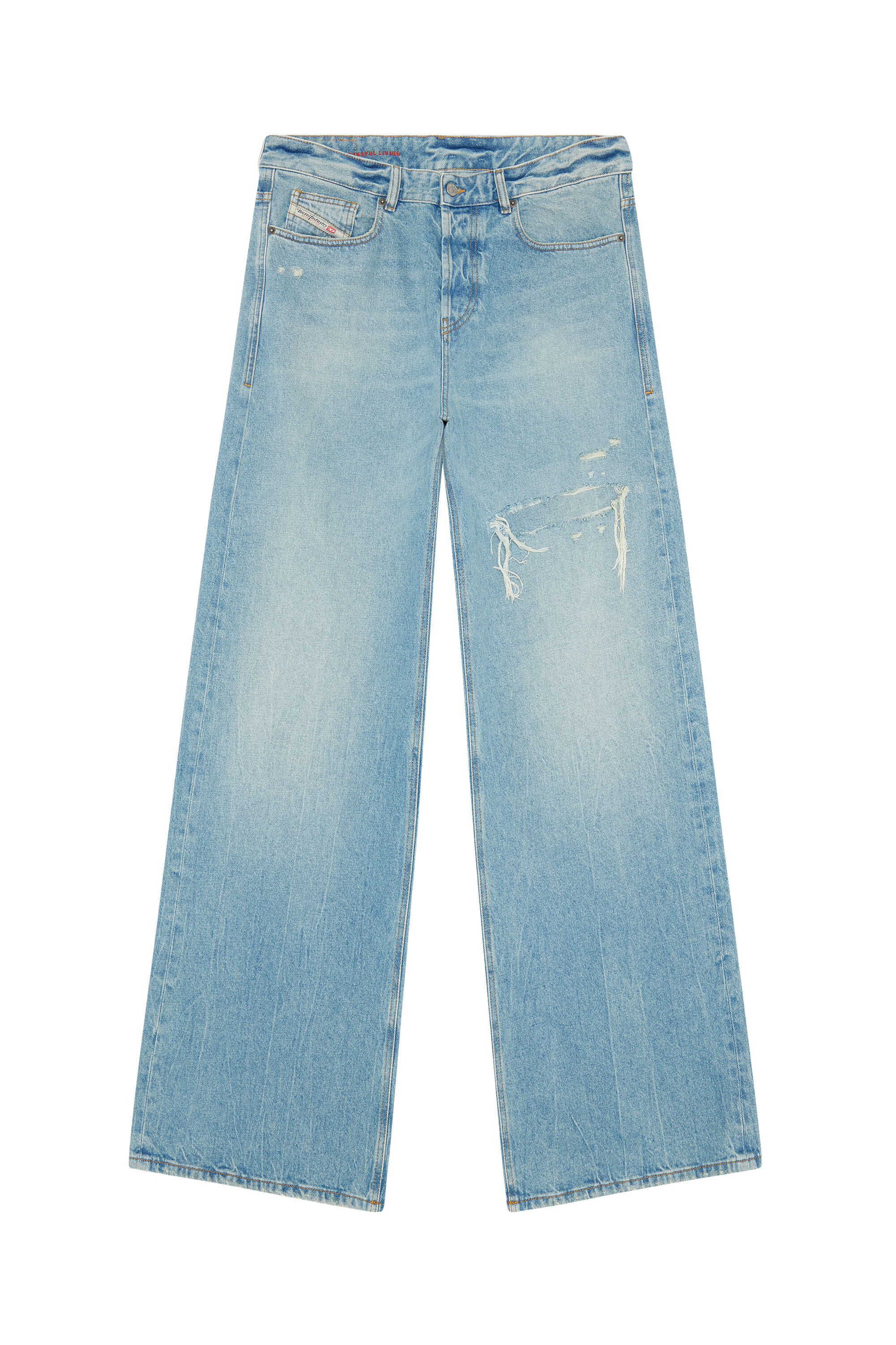 Diesel - Straight Jeans D-Rise 09E25, Bleu Clair - Image 2