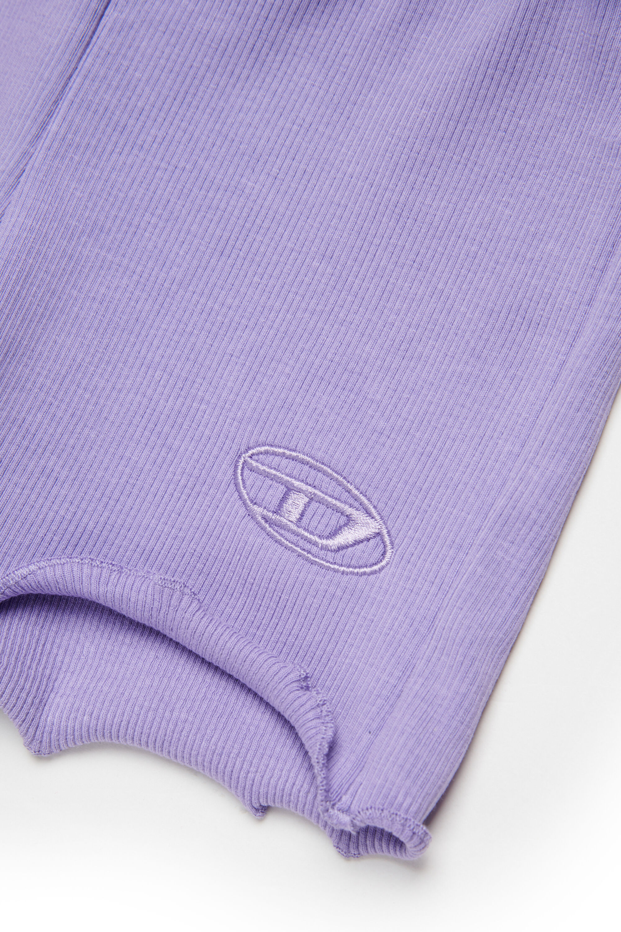 Diesel - PASPYB, Damen Baumwollshorts mit umgeschlagenen S&auml;umen in Violett - 4