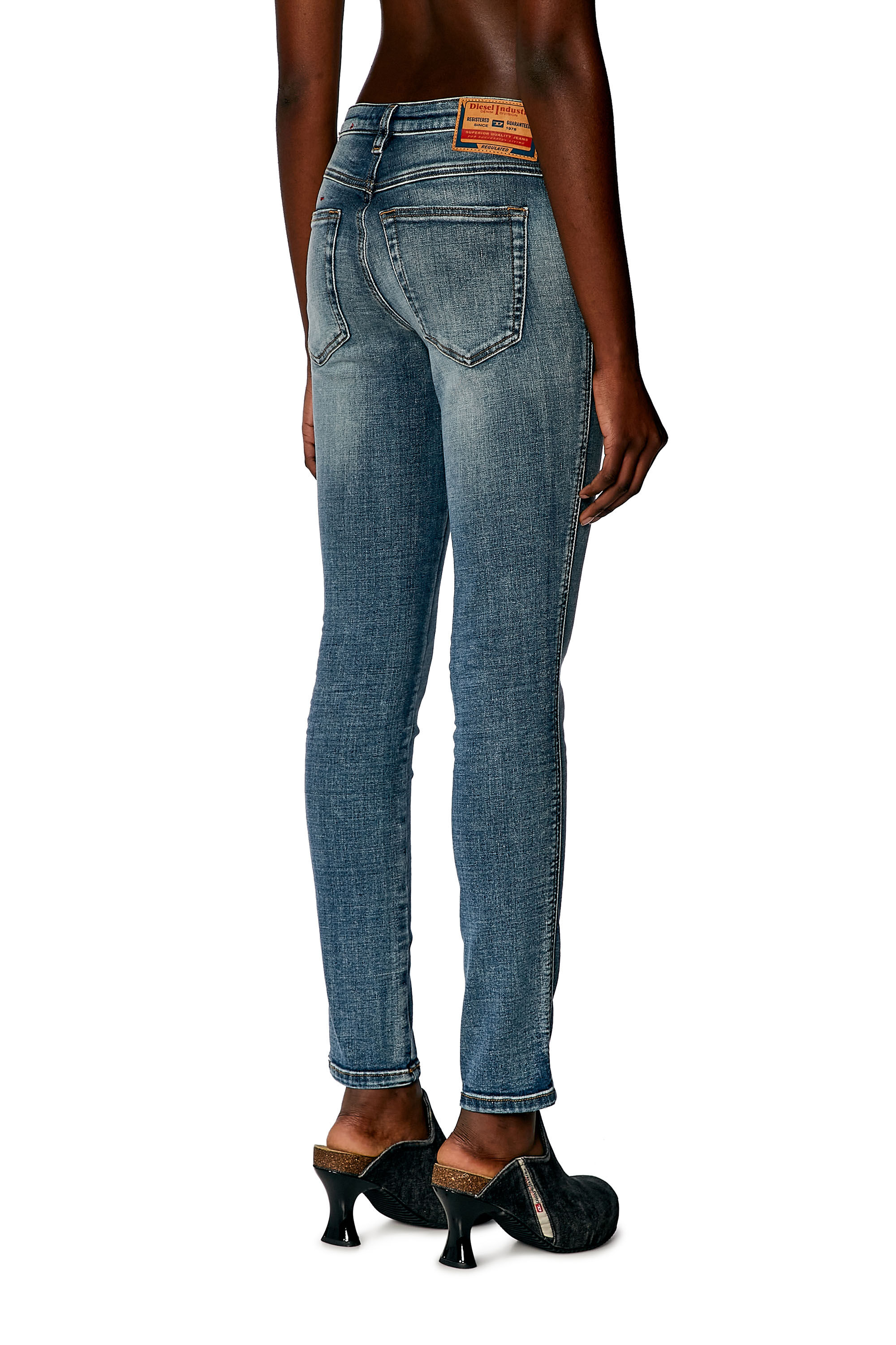 Diesel - Skinny Jeans 2015 Babhila 0PFAW, Bleu moyen - Image 4