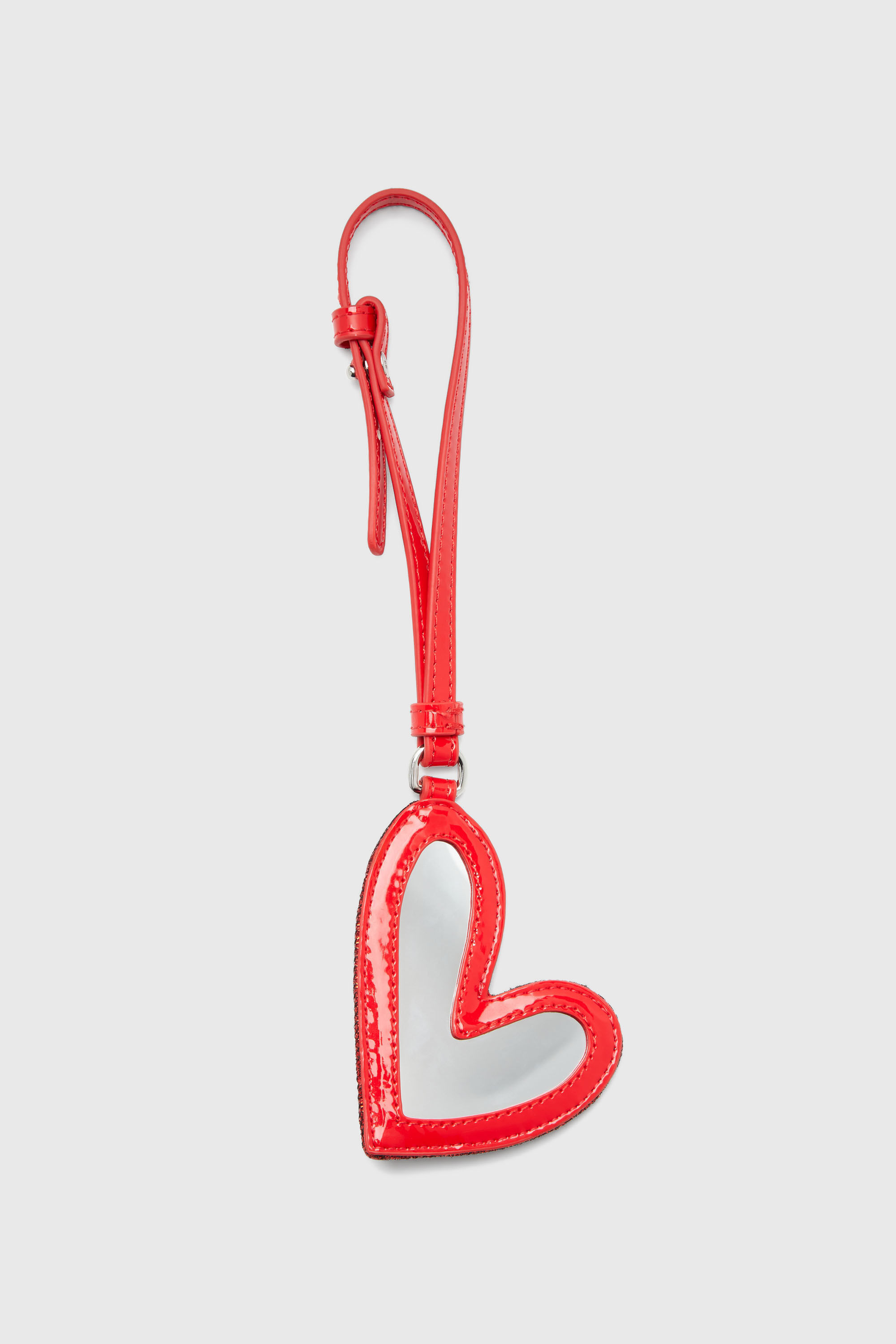 Diesel - PLAY MIRROR, Pendentif c&oelig;ur avec logo en m&eacute;tal Femme in Rouge - 2