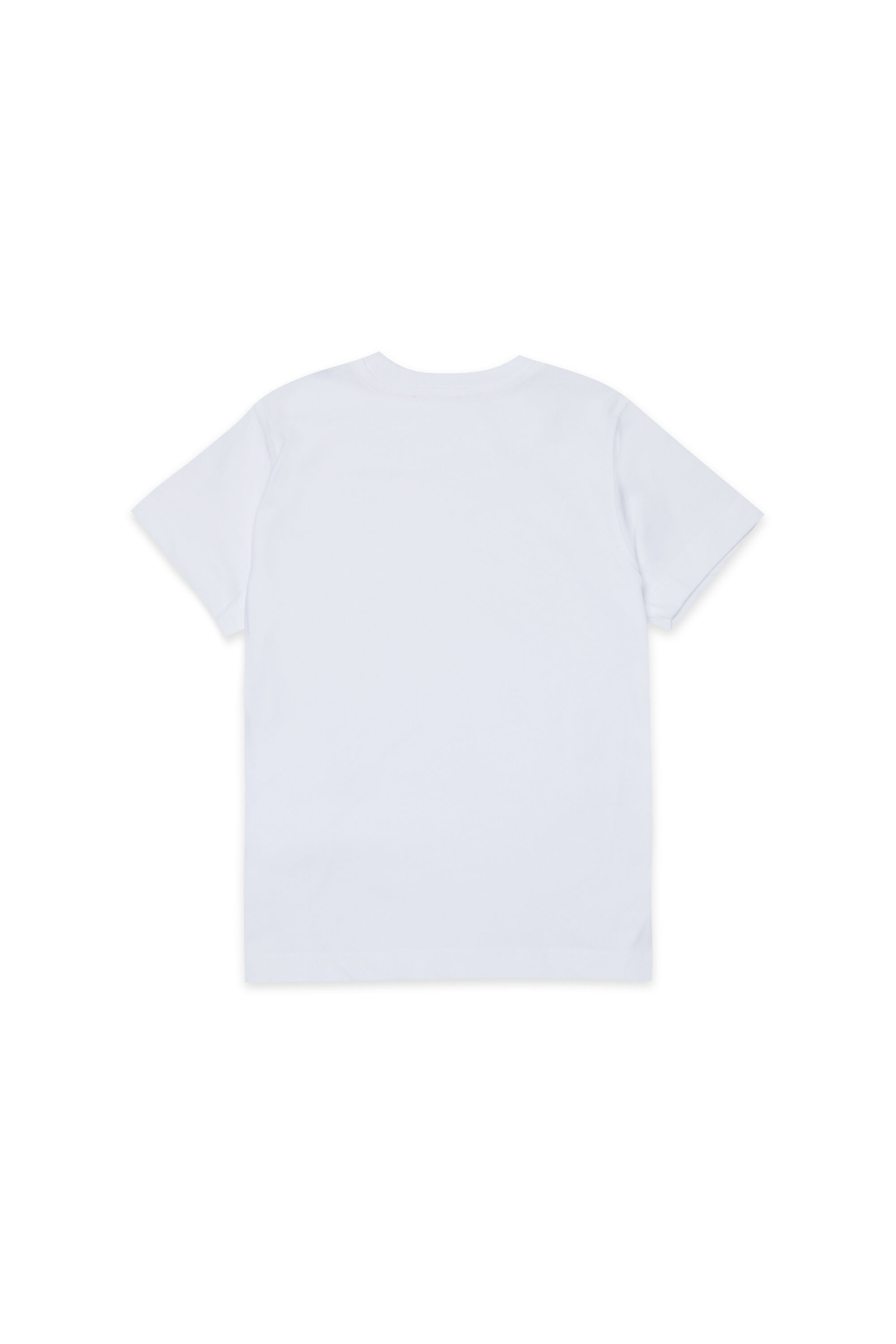 Diesel - TADJUSTMET, T-shirt in cotone con applicazione metallica Uomo in Bianco - 2