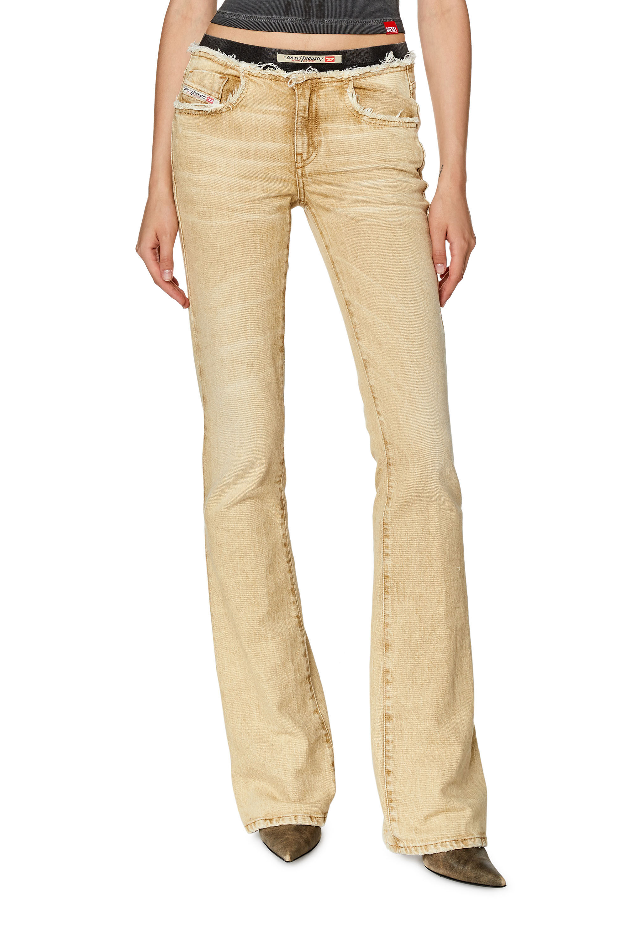Diesel - Bootcut and Flare Jeans 1969 D-Ebbey 09G94, Marrone Chiaro - Image 3