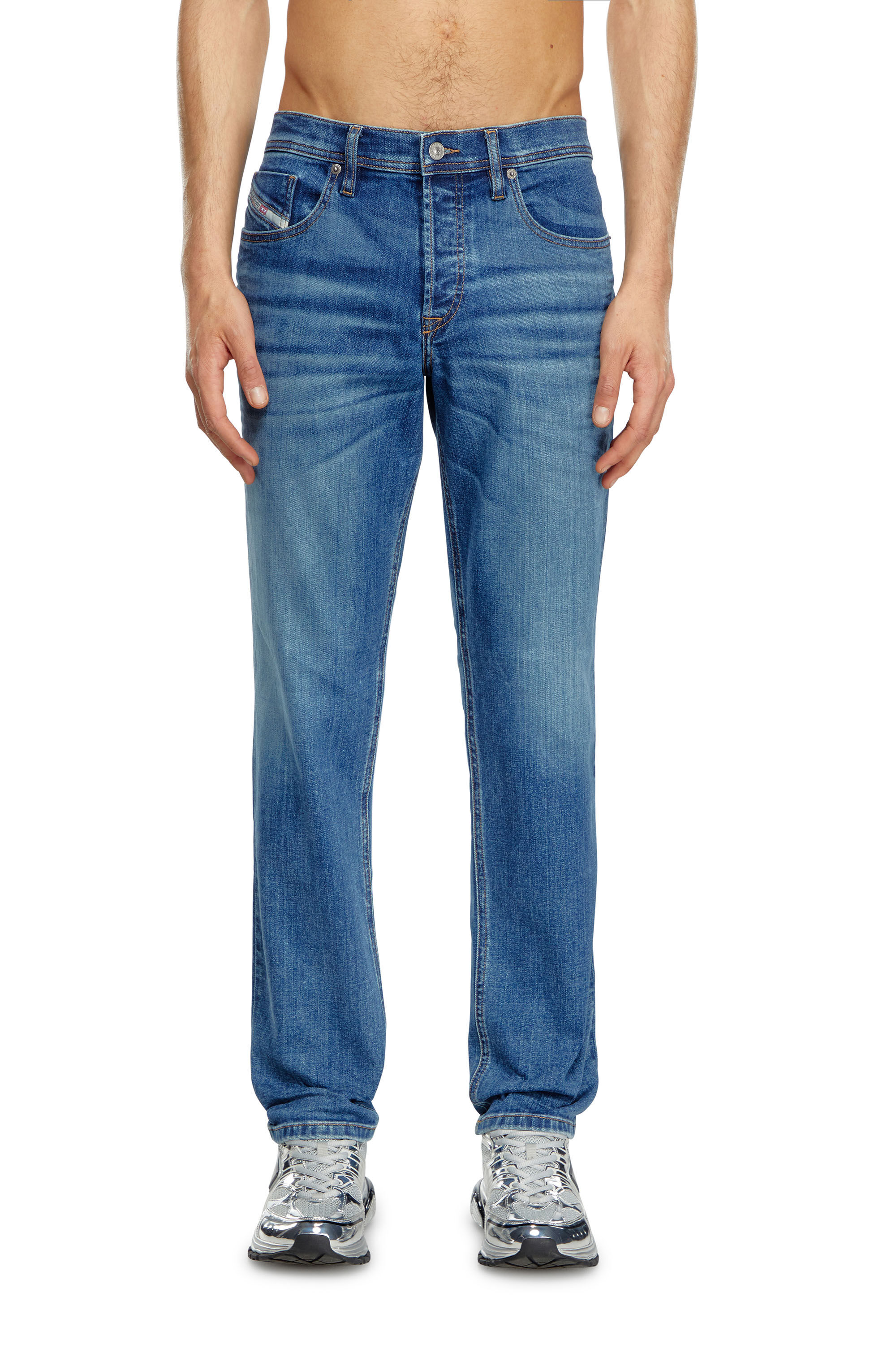 Diesel - Uomo Tapered Jeans 2023 D-Finitive 0GRDP, Blu medio - Image 3