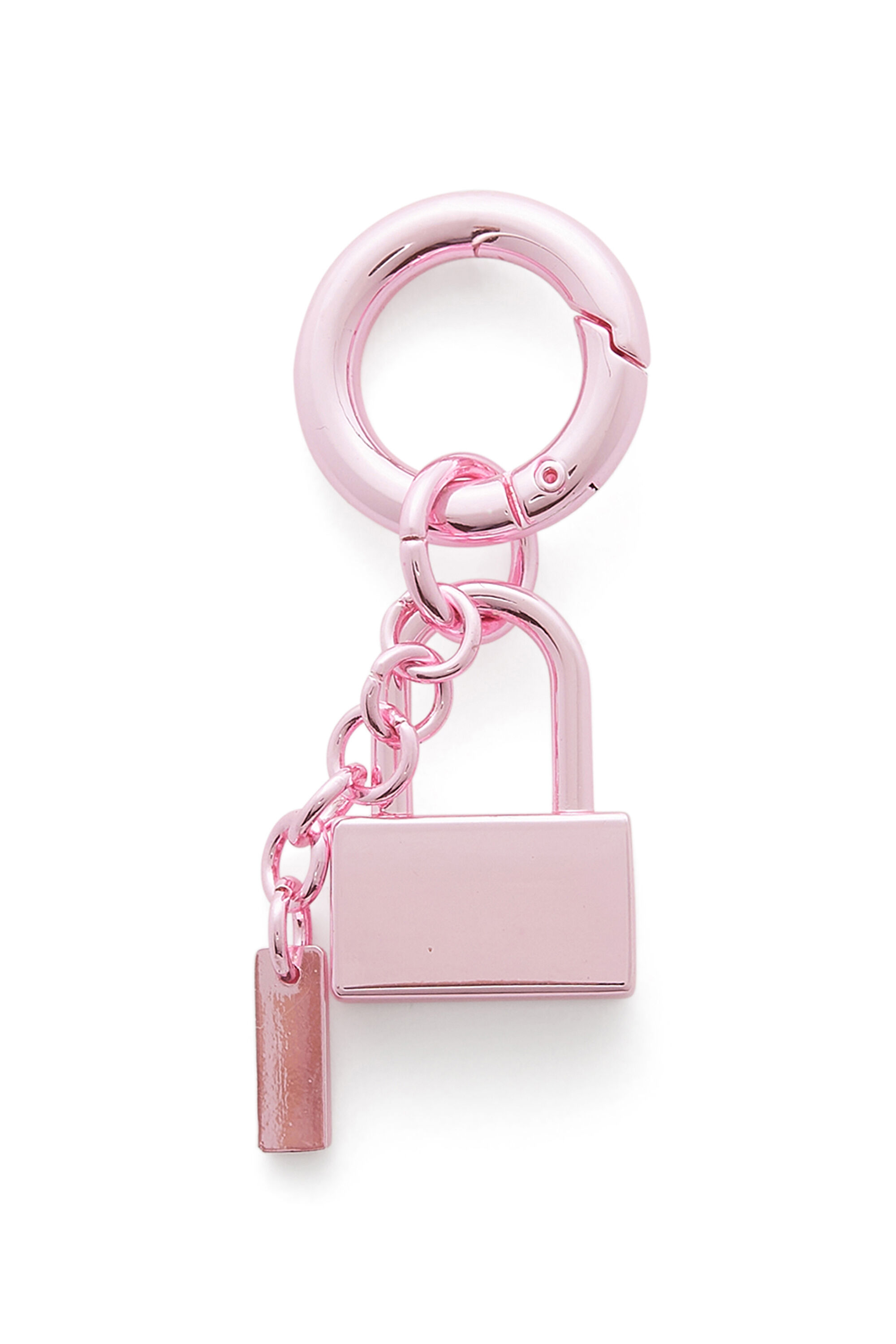 Diesel - CHARM-LOCK, Charm in metallo con design a lucchetto Unisex in Rosa - 2
