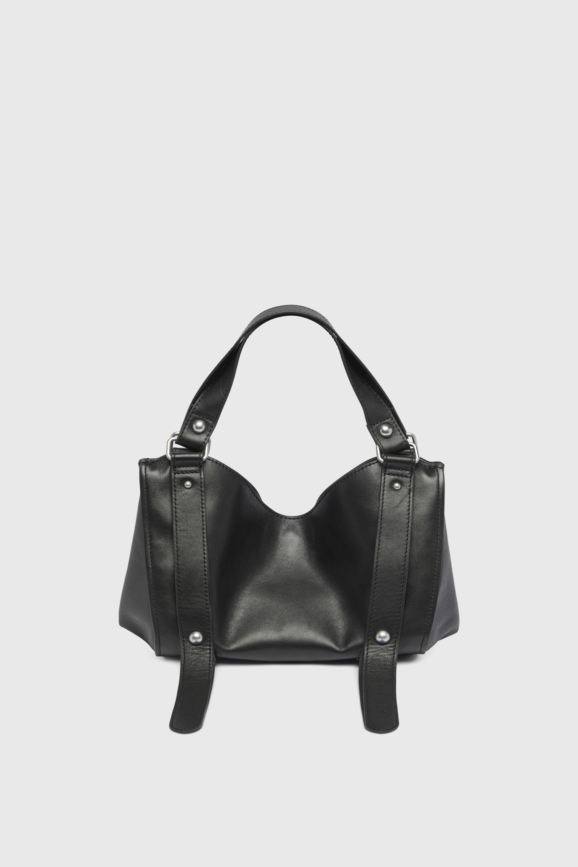 Diesel - D-ONE TOPHANDLE S, D-One-Borsa piccola a mano in pelle trattata Donna in Nero - 3