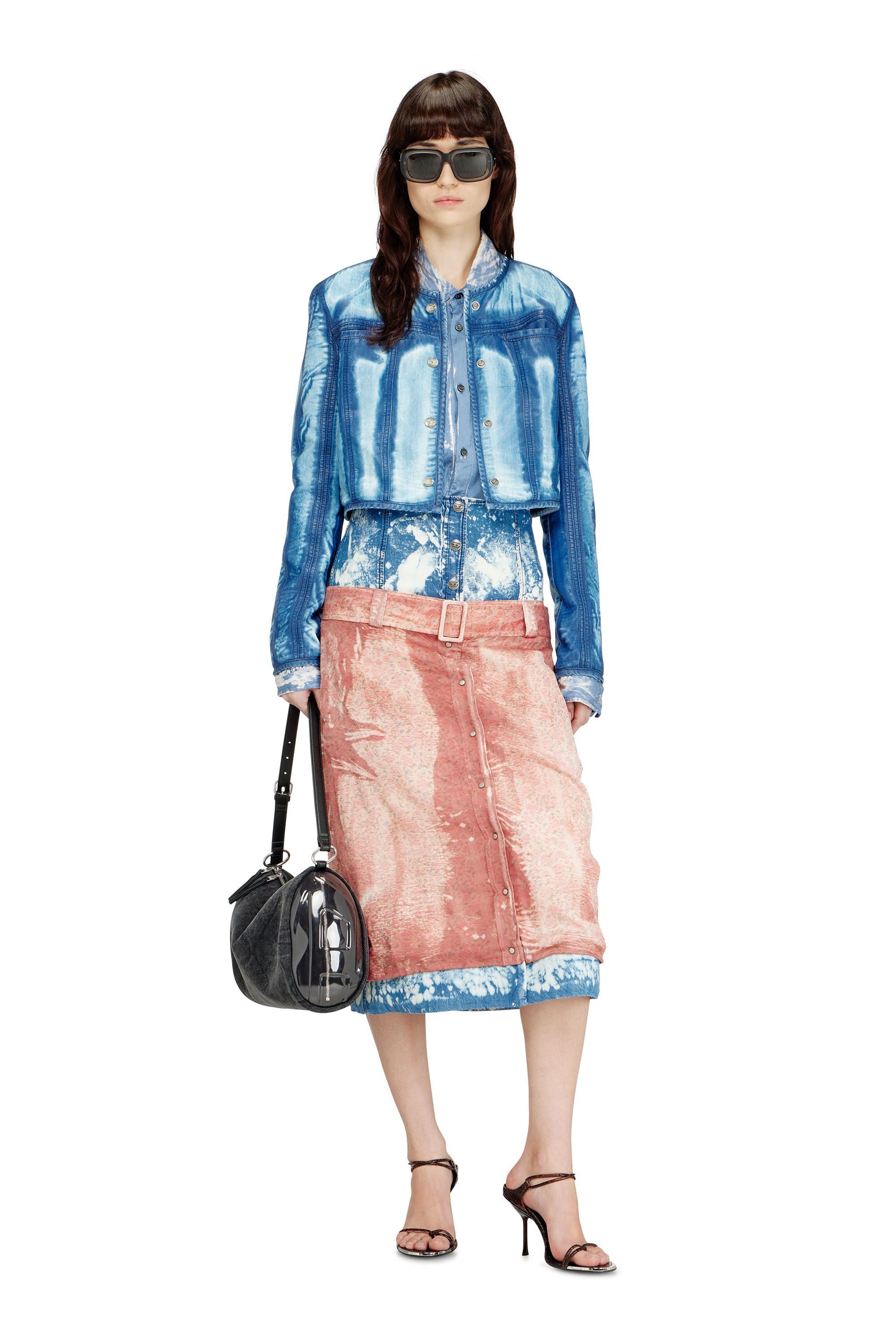 Diesel - DE-SYPHRA-FSI, Damen Kurz geschnittene Jacke aus X-Ray Lyocell-Denim in Blau - 1