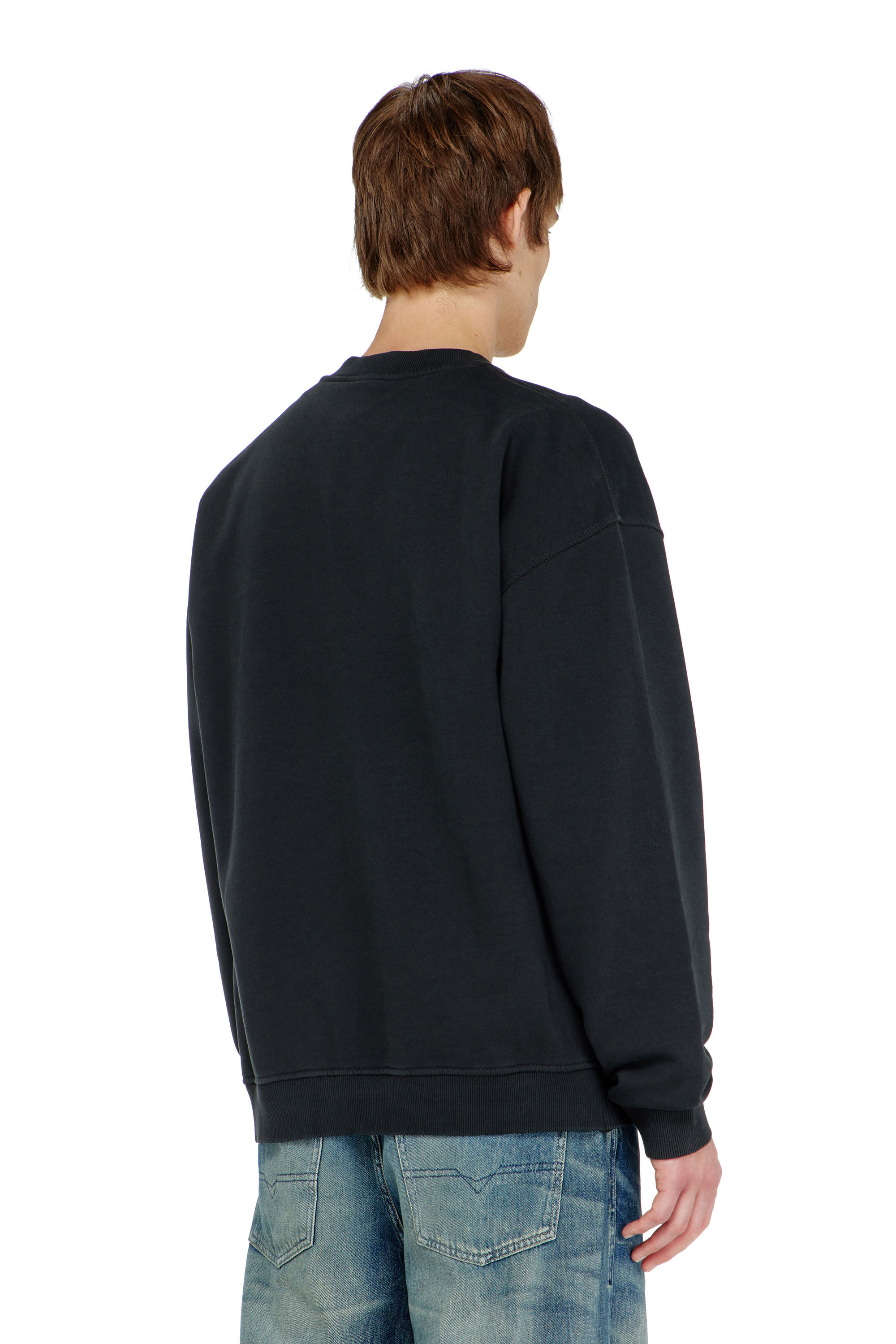 Diesel - S-BOXT-N5, Herren Baumwoll-Sweatshirt mit geflocktem Oval D in null - 4