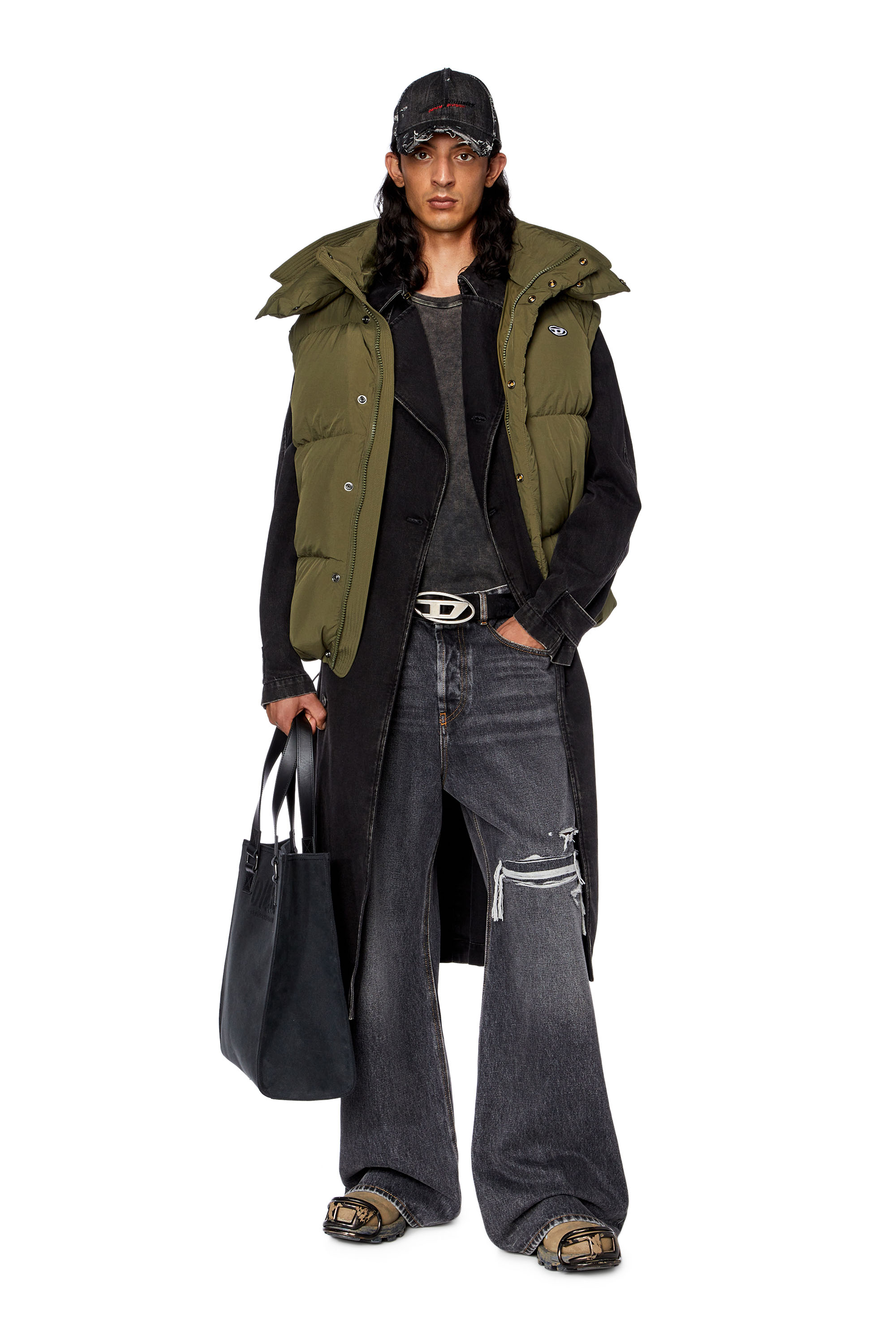 Veste doudoune en taslan de nylon recyclé
