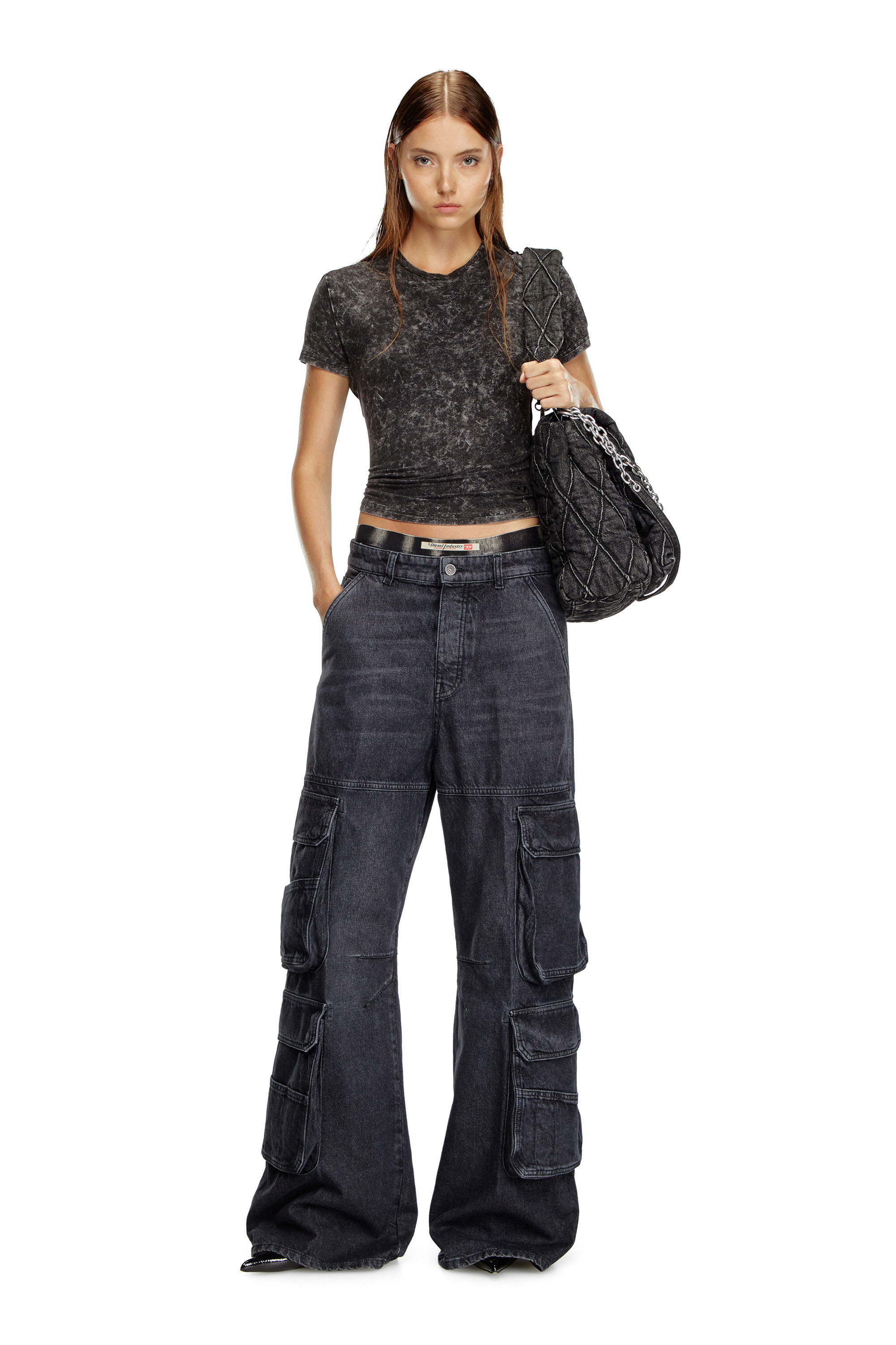 Relaxed Jeans 1996 D-Sire 0HLAA, Schwarz/Dunkelgrau Diesel - Damen Relaxed Jeans 1996 D-Sire 0HLAA, Schwarz/Dunkelgrau - 1