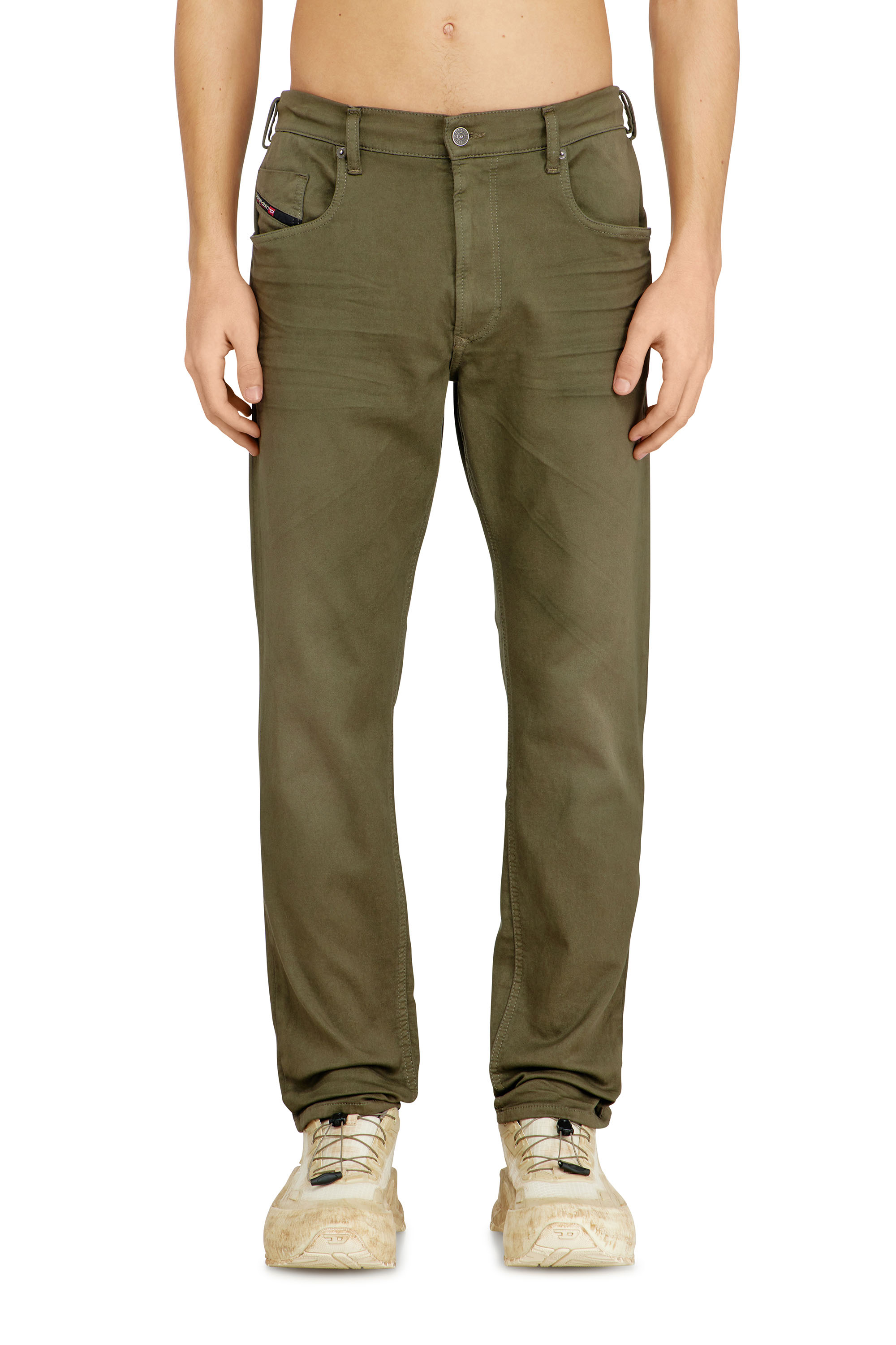 Diesel - Regular 2032 D-Krooley-BW Joggjeans&reg; 0670M Uomo, Verde Militare - Image 3