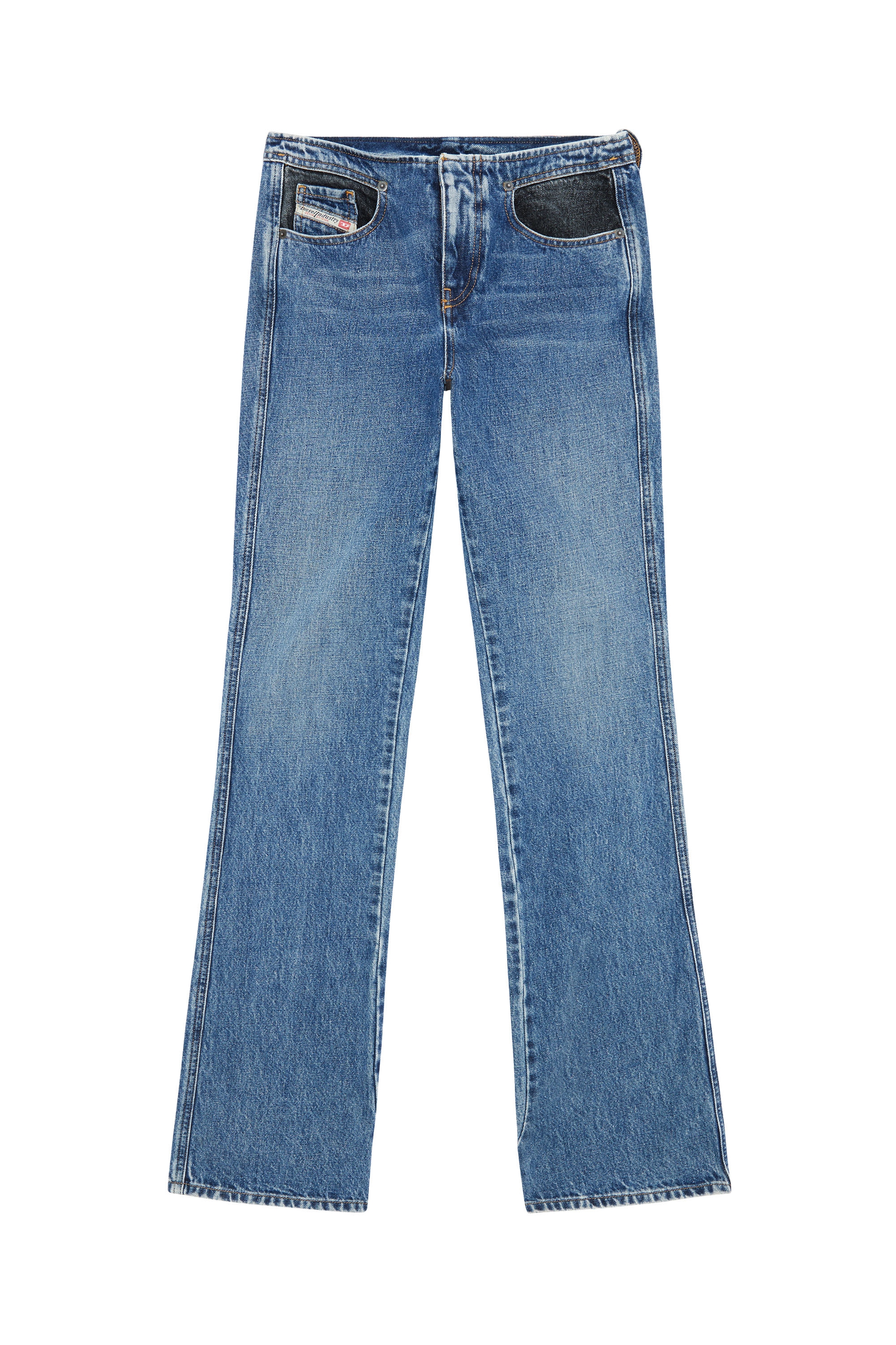 Diesel - D-Escription 007N6 Bootcut and Flare Jeans, Blu medio - Image 4
