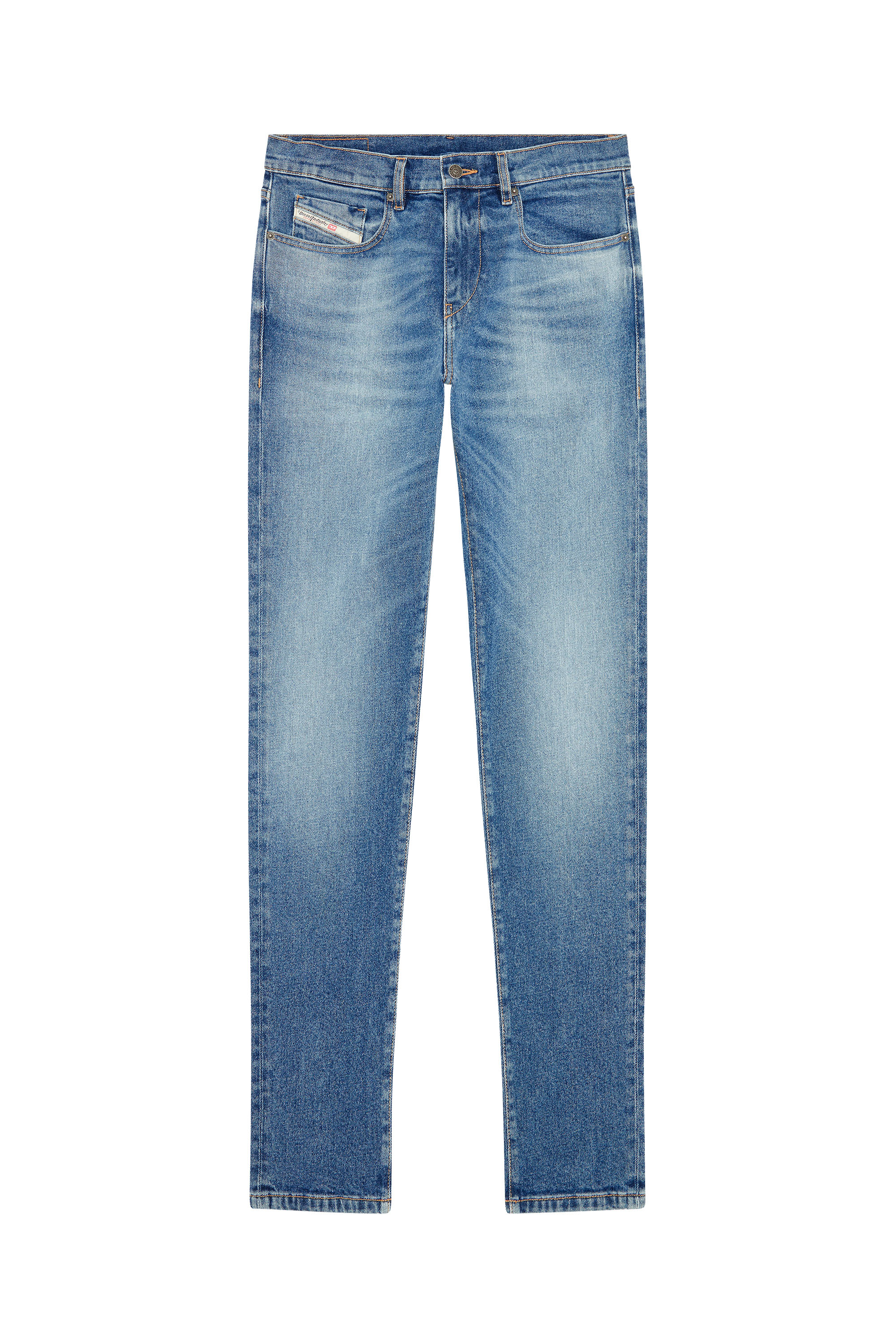 Diesel - 2019 D-Strukt 0NFAJ Slim Jeans, Bleu moyen - Image 6