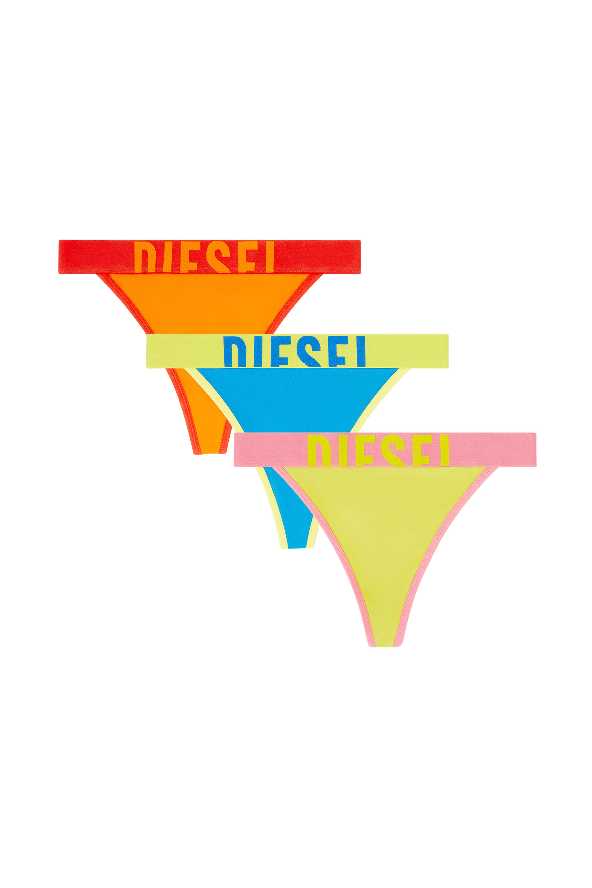 Diesel - MARIANNA-D-POP-3PACK, Set da tre perizoma stretch in cotone multicolore Donna in Multicolor - 1