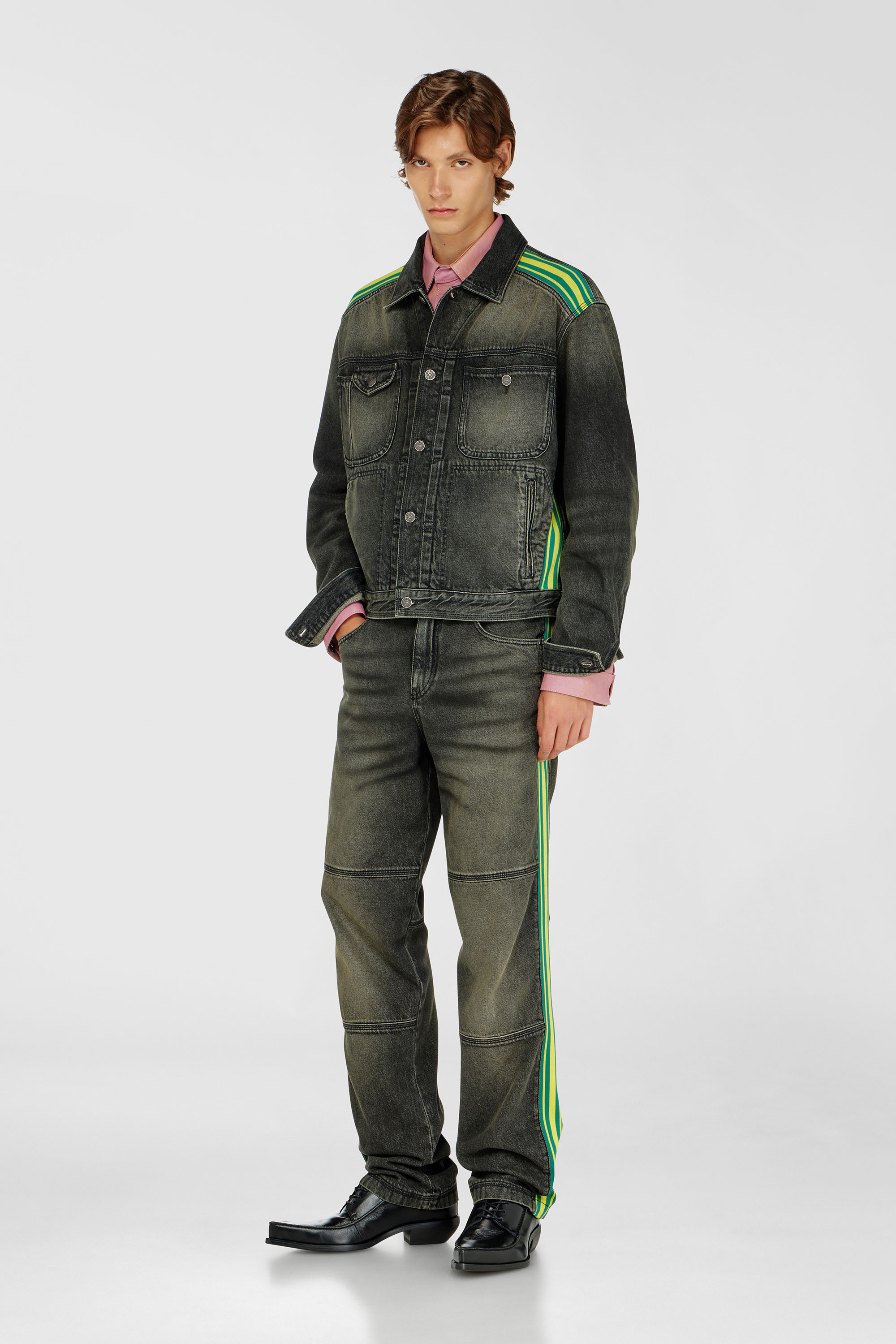 Diesel - Regular Jeans D-Arbus 0DBEZ Homme, Noir/Gris fonc&eacute; - Image 2