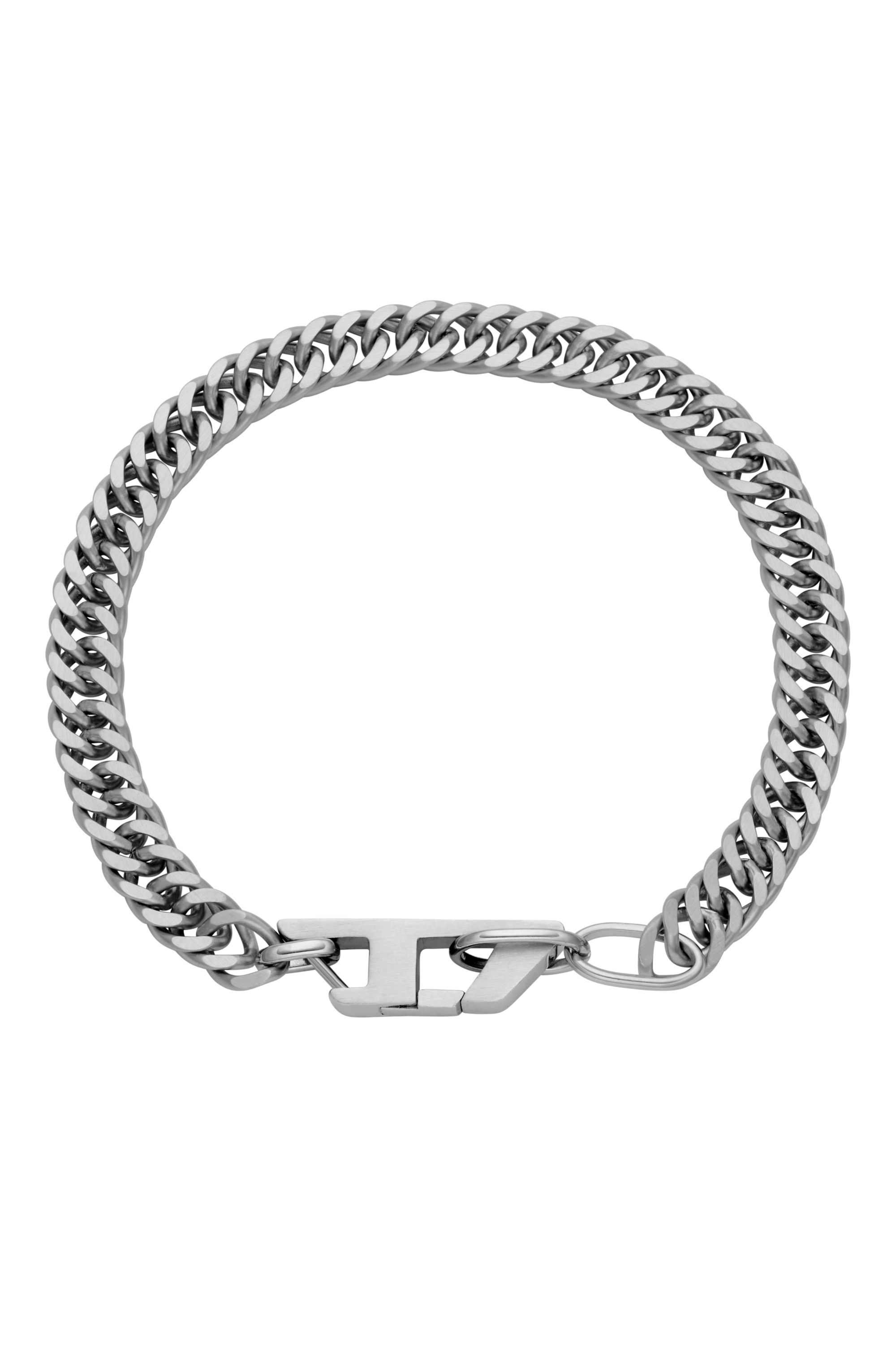 Diesel - DX1510, Bracelet chaîne en acier inoxydable Mixte in Gris argenté - 1