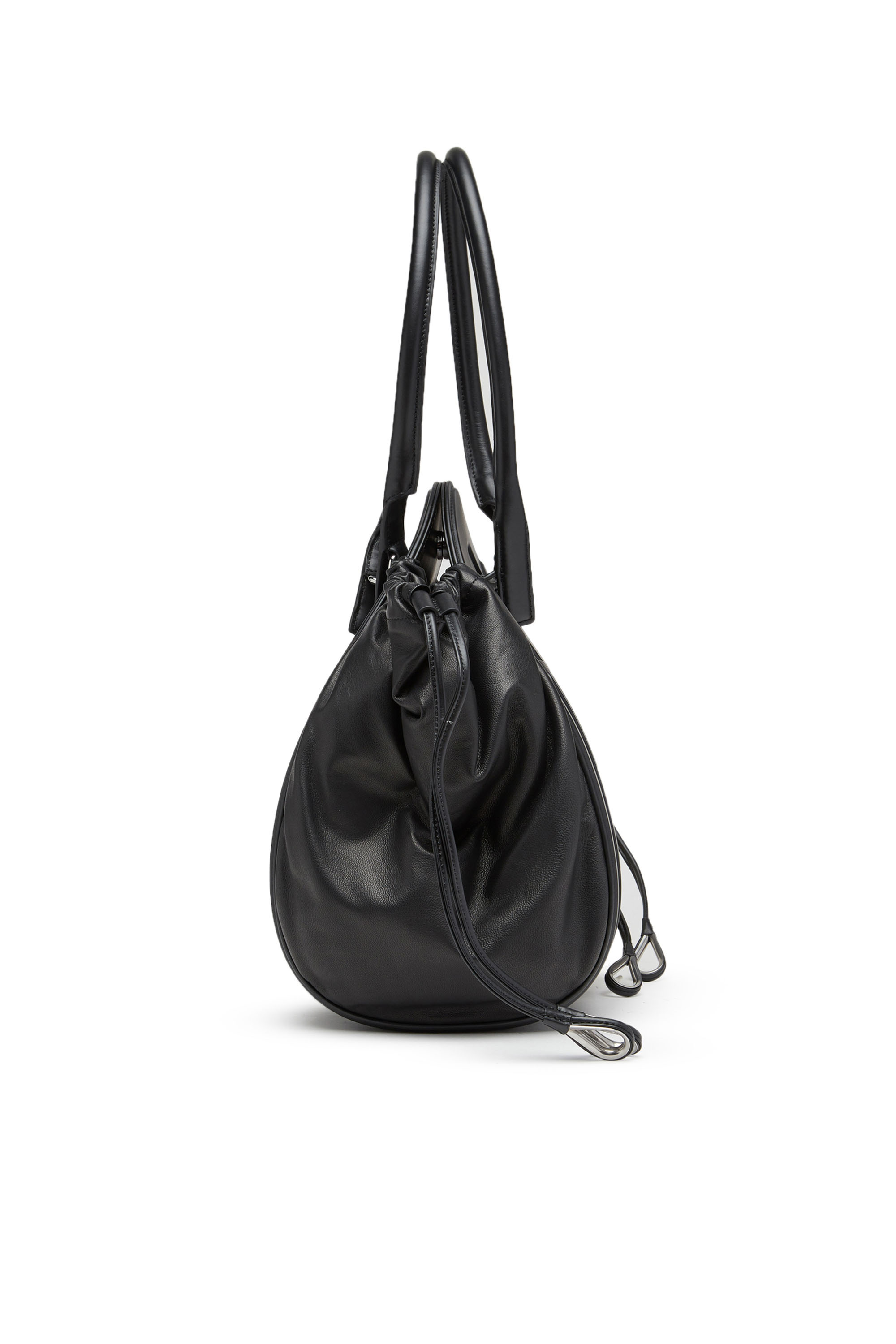 Diesel - 1DR-FOLD M, 1DR-Fold M-Borsa a spalla con maxi logo in rilievo Donna in Nero - 4