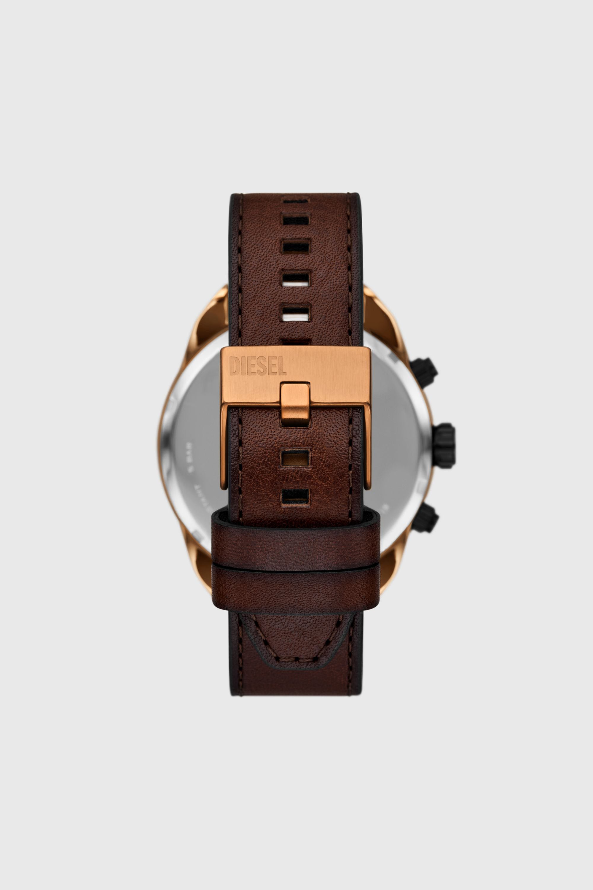 Diesel - DZ4698 WATCH, Orologio Spiked in pelle marrone Uomo in Marrone - 2