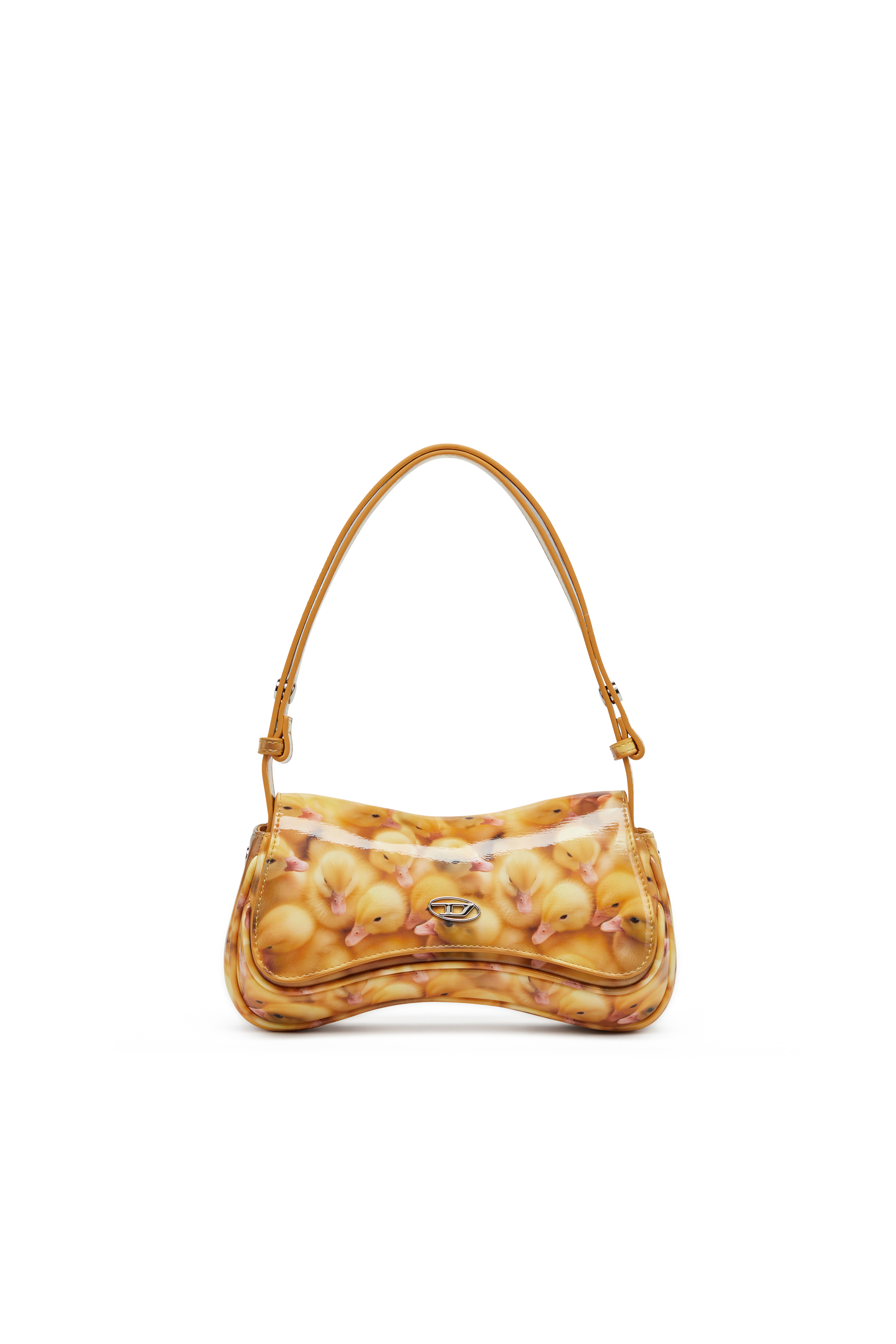 Diesel - PLAY CLUTCH, Play-Pochette brillante avec imprimé Femme in Jaune - 2