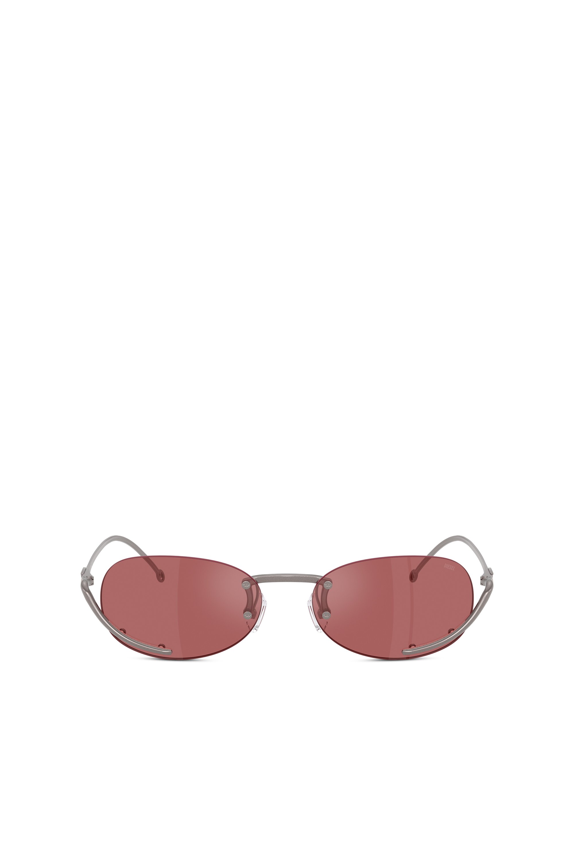 Diesel - 0DL1004, Lunettes de soleil ovales Mixte in Rouge - 1