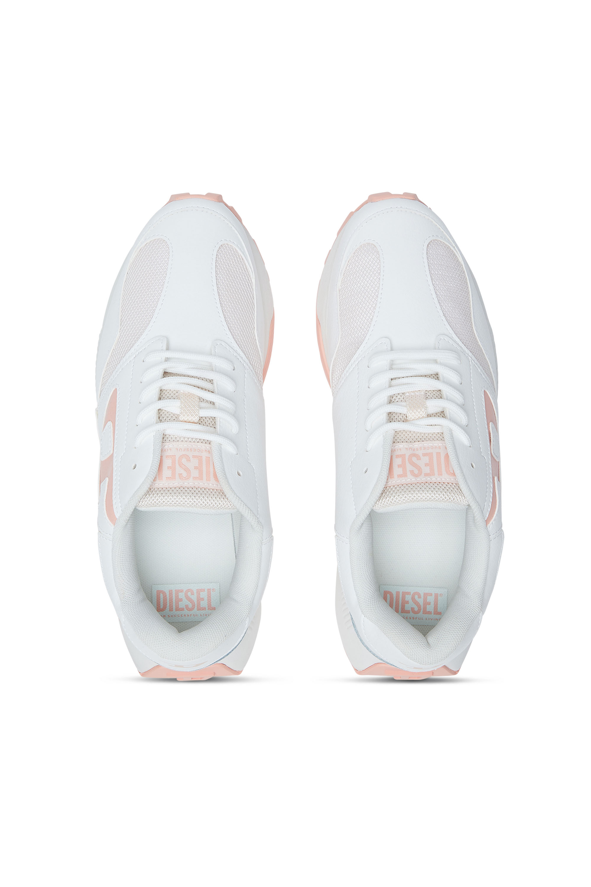 Diesel - S-TAME-D RUNNING W, Sneakers en mesh et cuir suédé avec logo métallisé Femme in Polychrome - 5