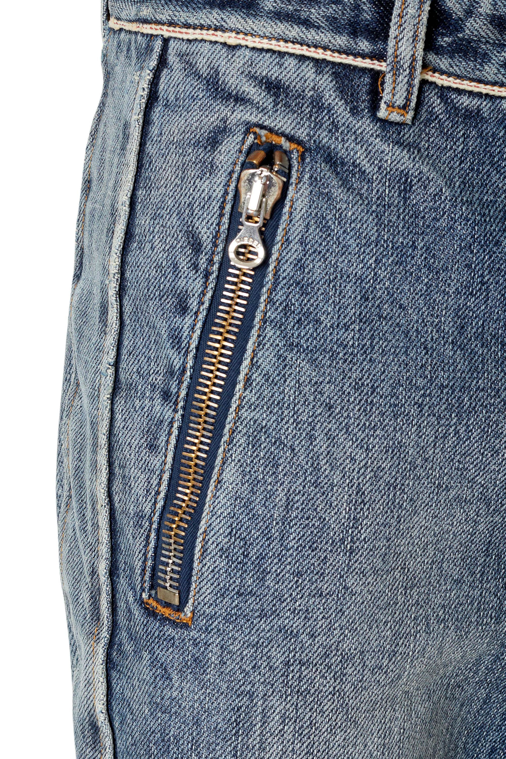 Diesel - D-Generate 0IHAS Straight Jeans, Blu medio - Image 3