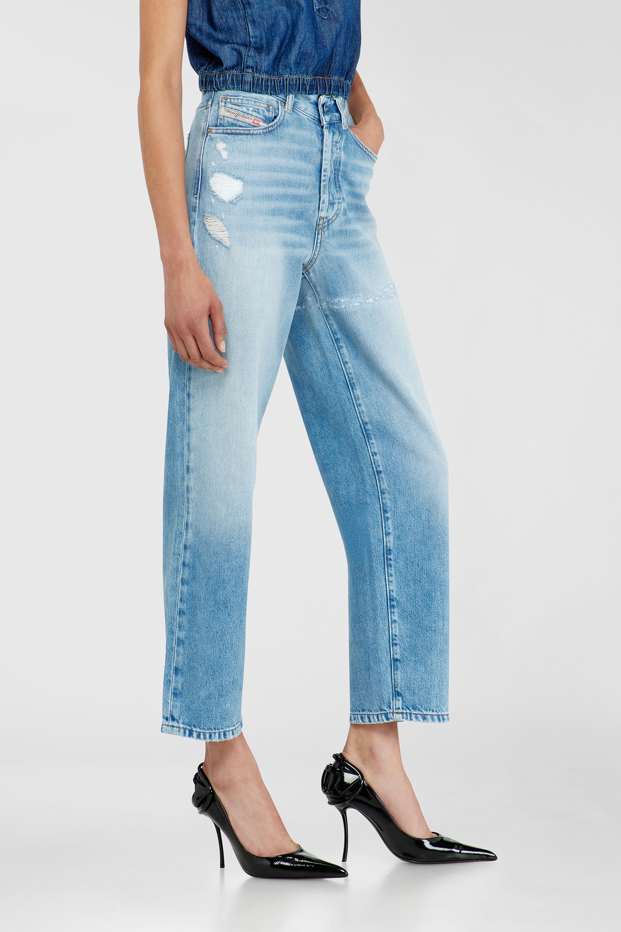 Diesel - Regular Jeans 1981 D-Went 09P49 Donna, Blu Chiaro - Image 7
