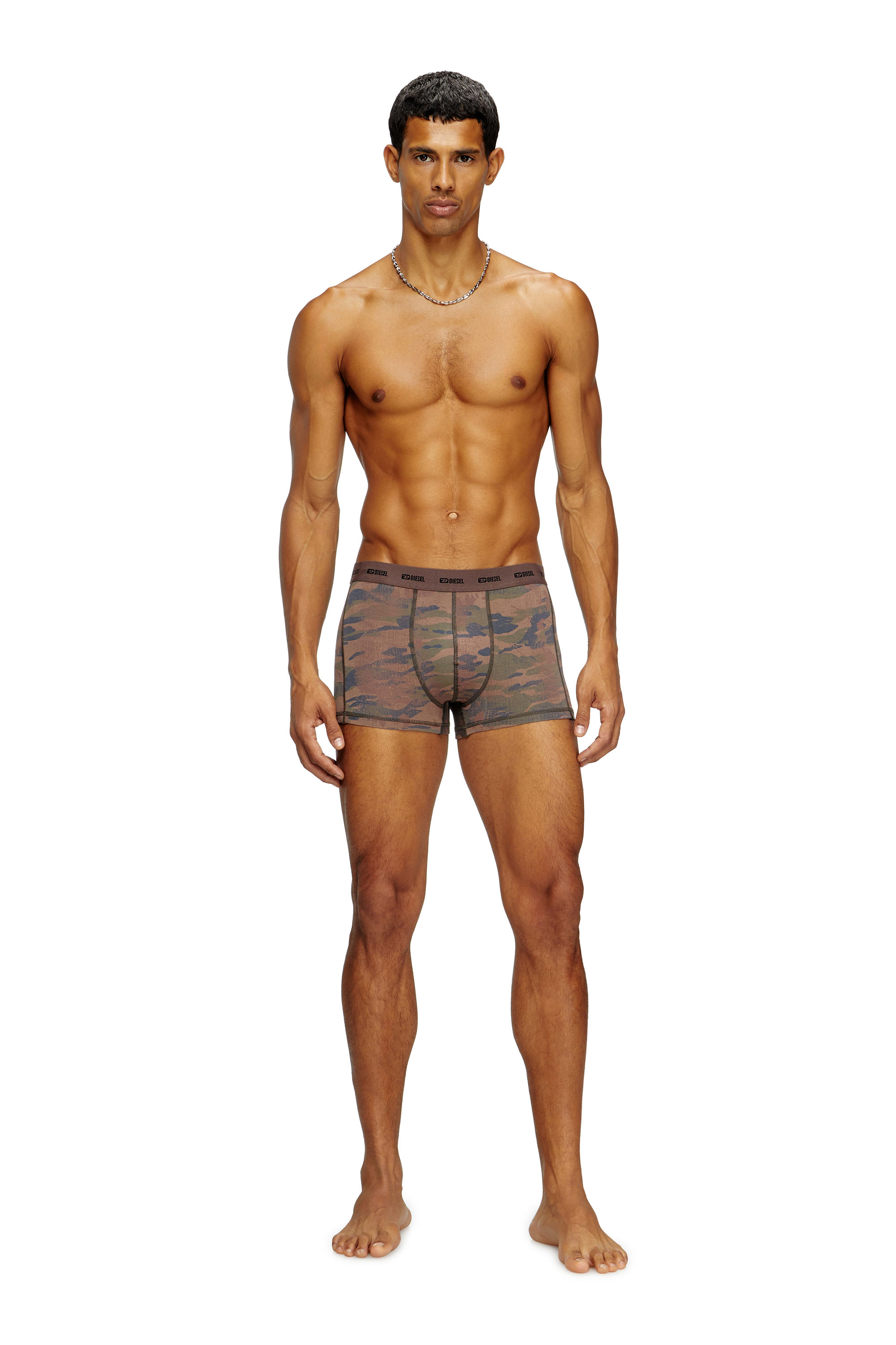 Diesel - DAMIEN-UTLT-3PACK, Lot de 3 boxers unis et motif camouflage Homme in Polychrome - 3