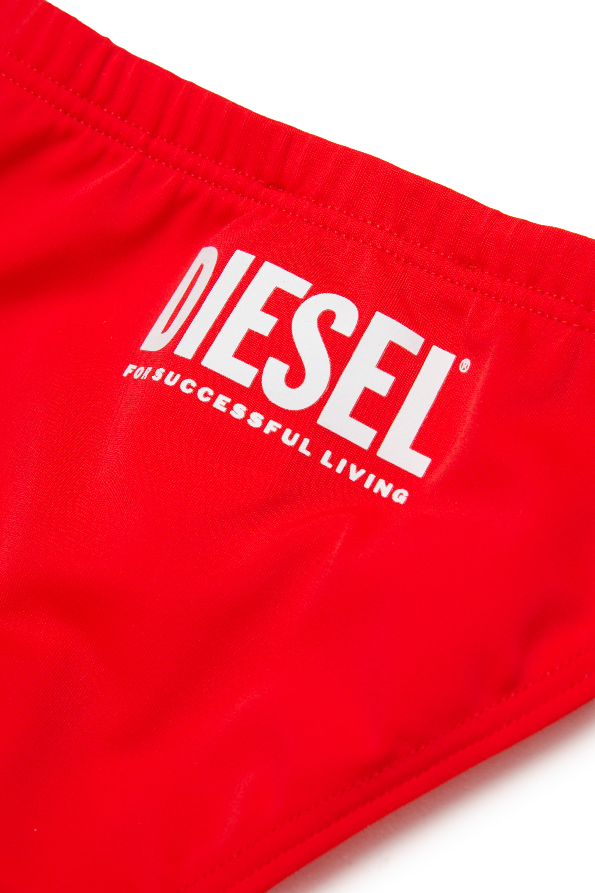 Diesel - MILIB, Slip da bagno con stampa Diesel Uomo in Rosso - 4