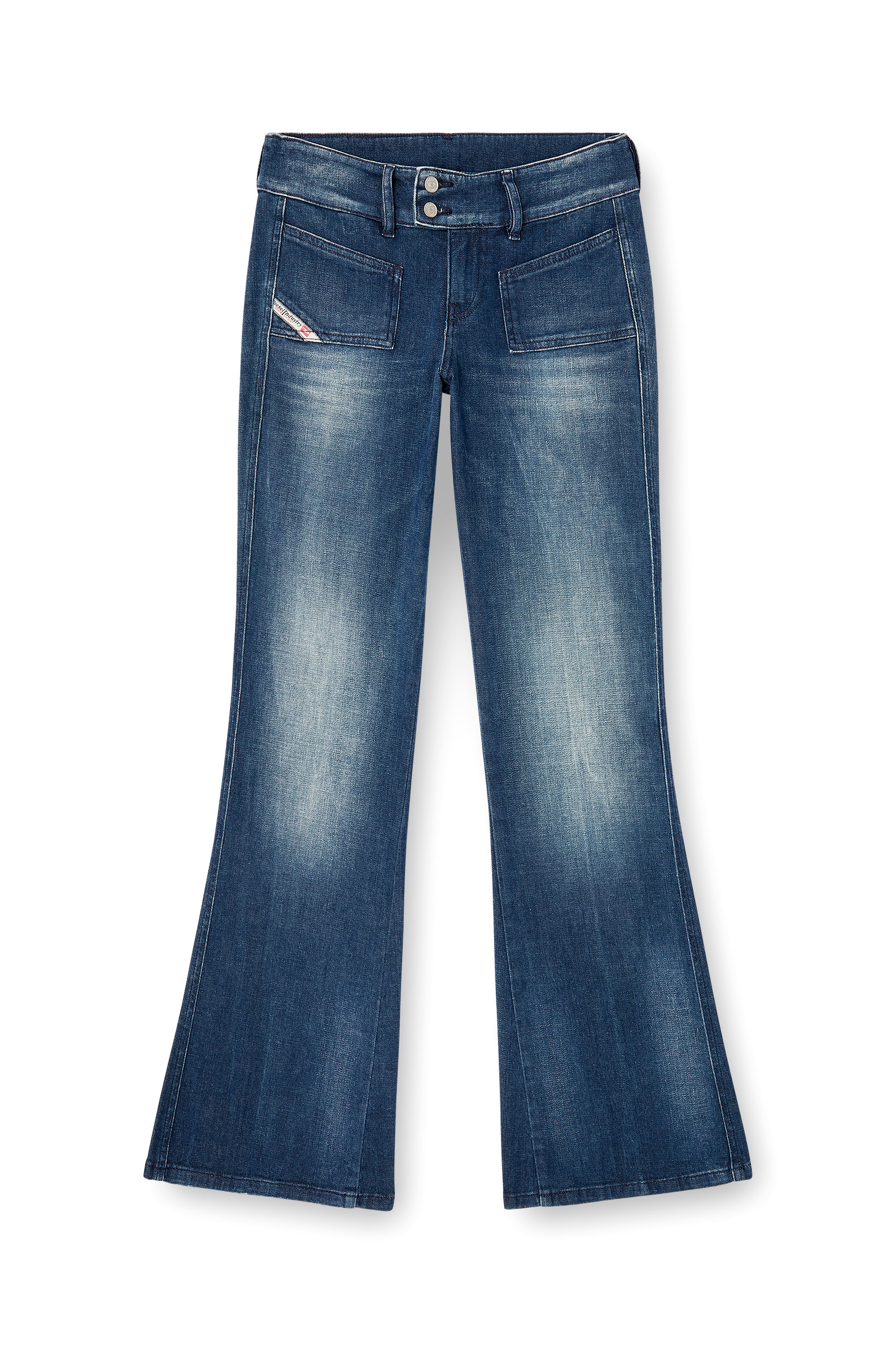 Diesel - Bootcut Jeans D-Hush 0ADBQ Femme, Bleu - Image 3
