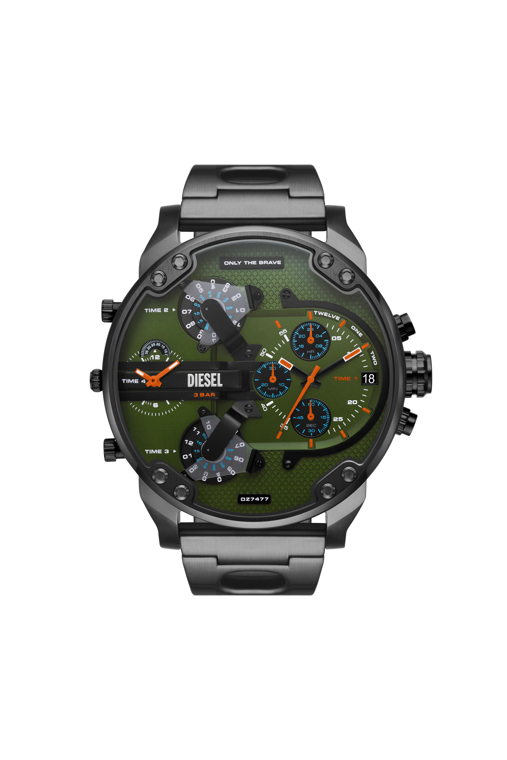 Diesel - DZ7477, Montre Mr. Daddy en acier inoxydable Homme in Noir - 1