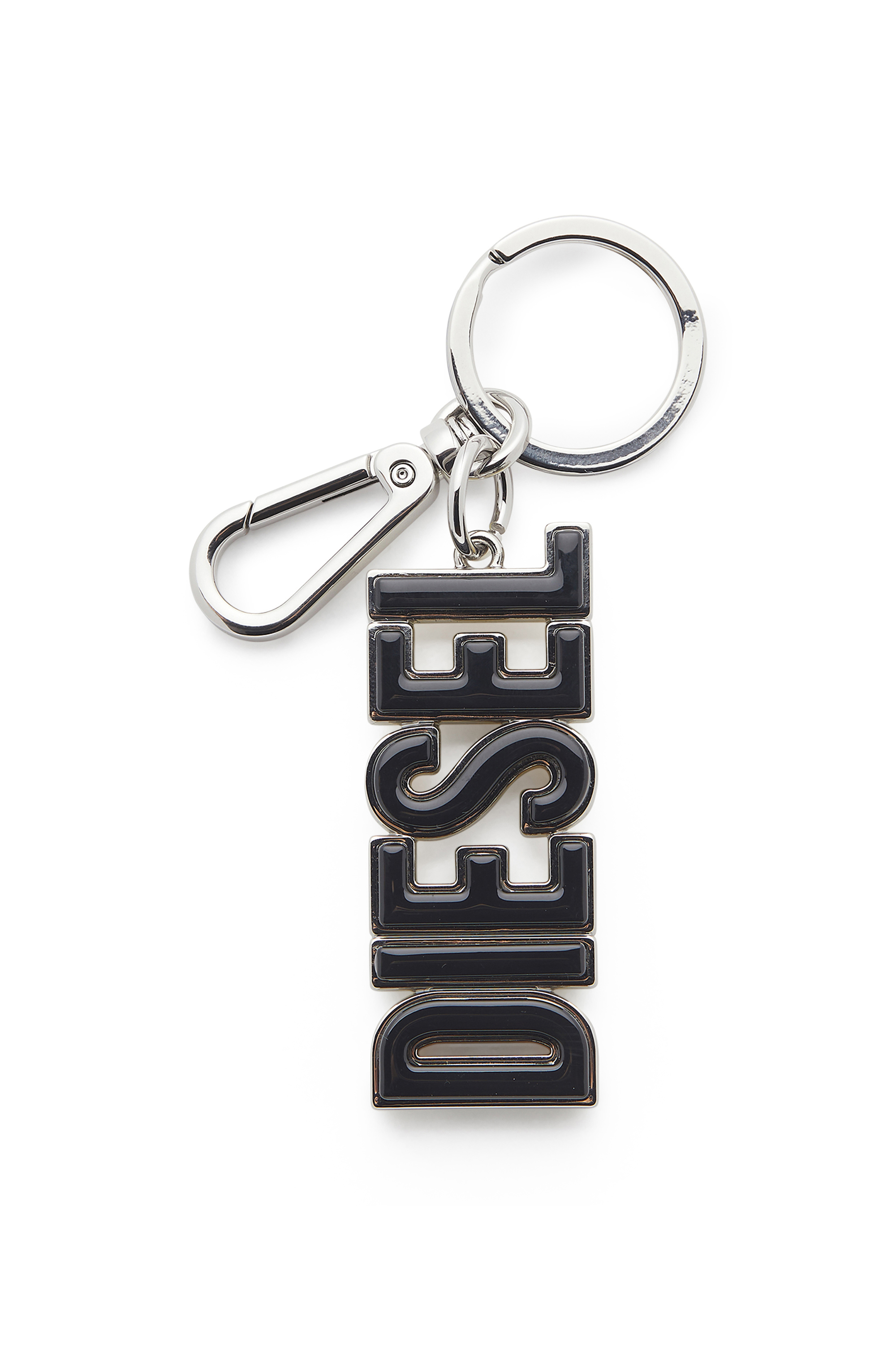 Diesel - DSL 3D KEY RING, Porte-cl&eacute;s DIESEL en m&eacute;tal et r&eacute;sine Homme in Polychrome - 1