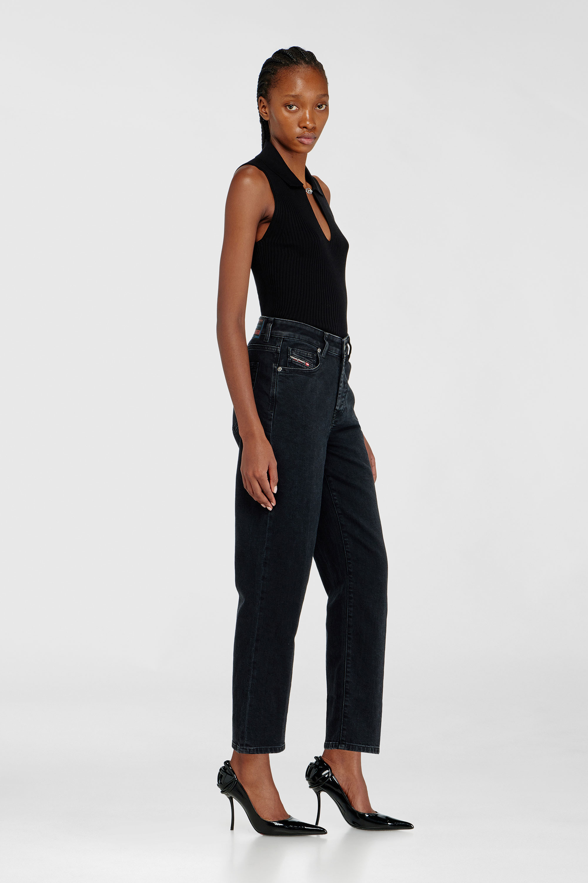 Diesel - Regular Jeans 1981 D-Went 09N89 Femme, Noir/Gris fonc&eacute; - Image 2